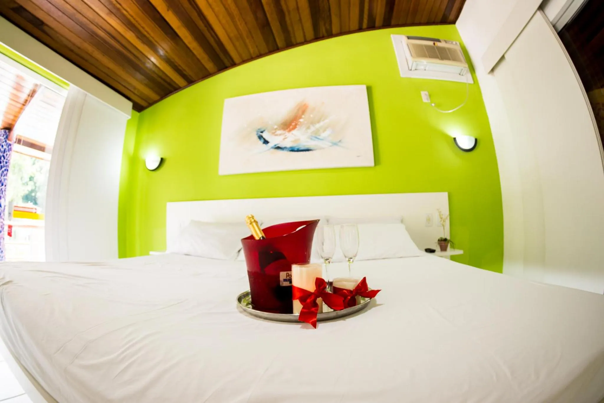 Bed in Pousada Suarez