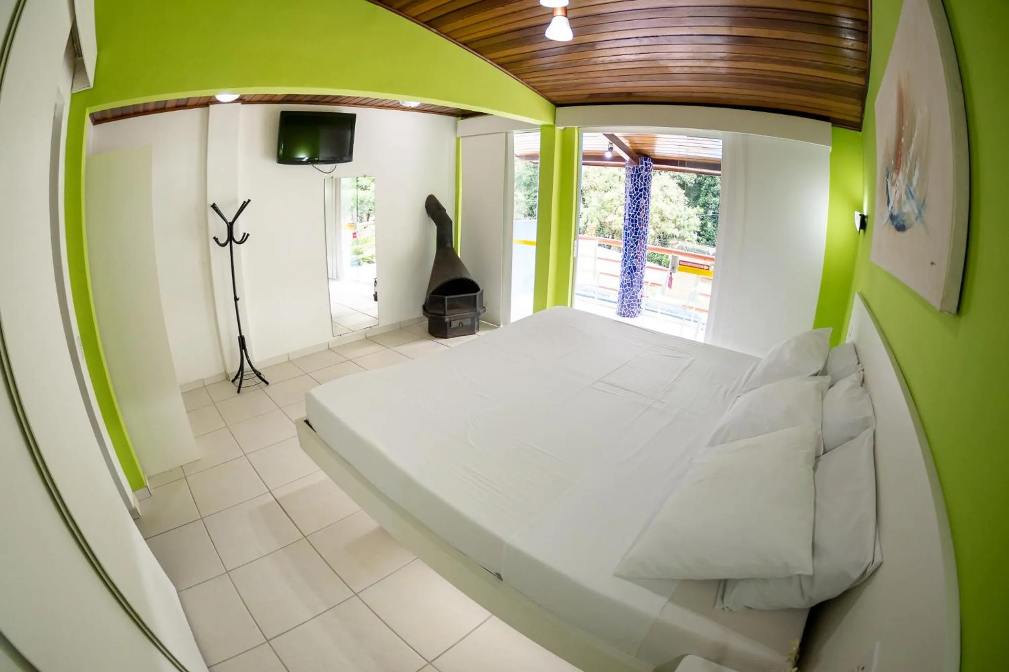 Bed in Pousada Suarez