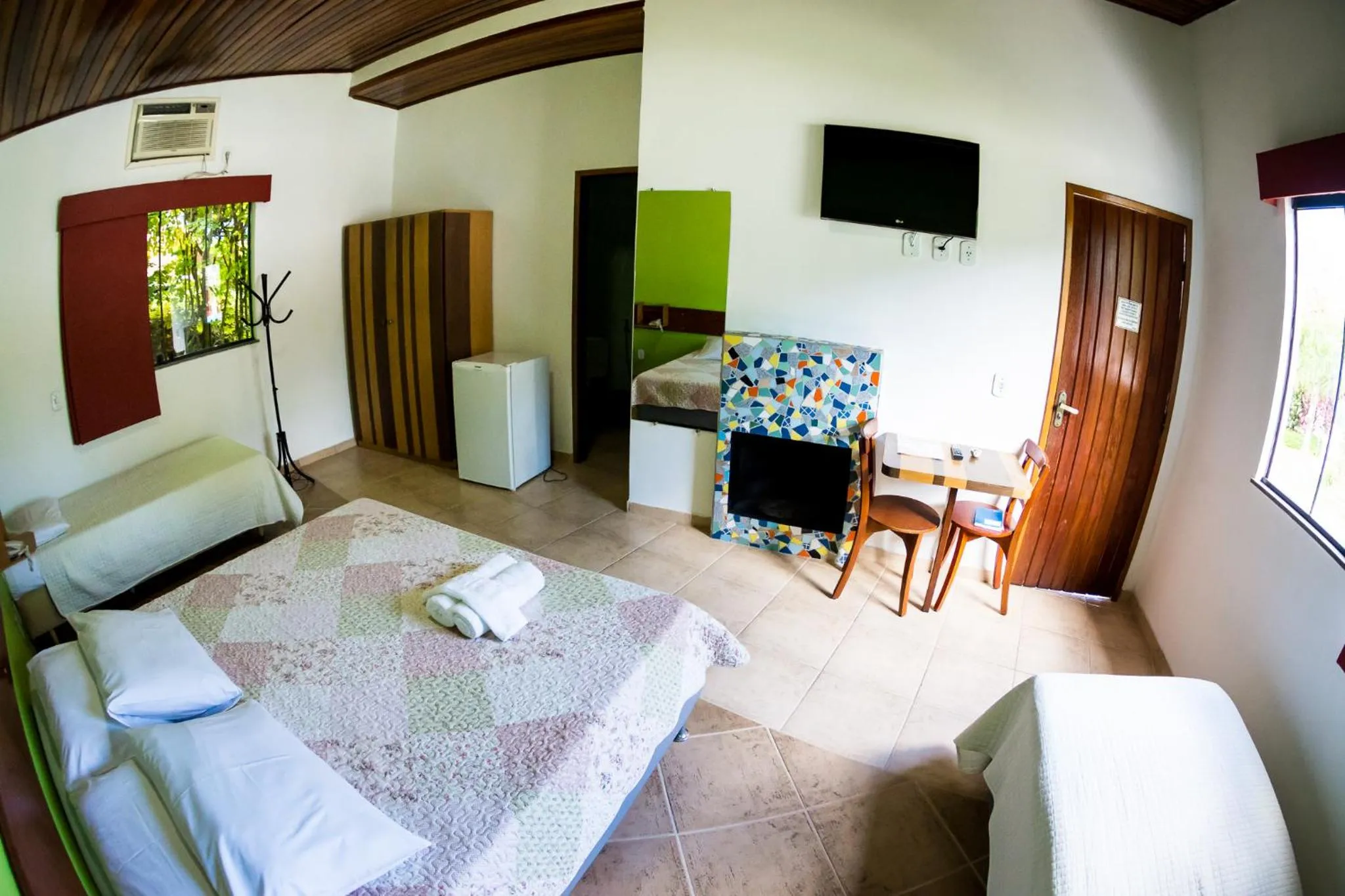 Bed in Pousada Suarez