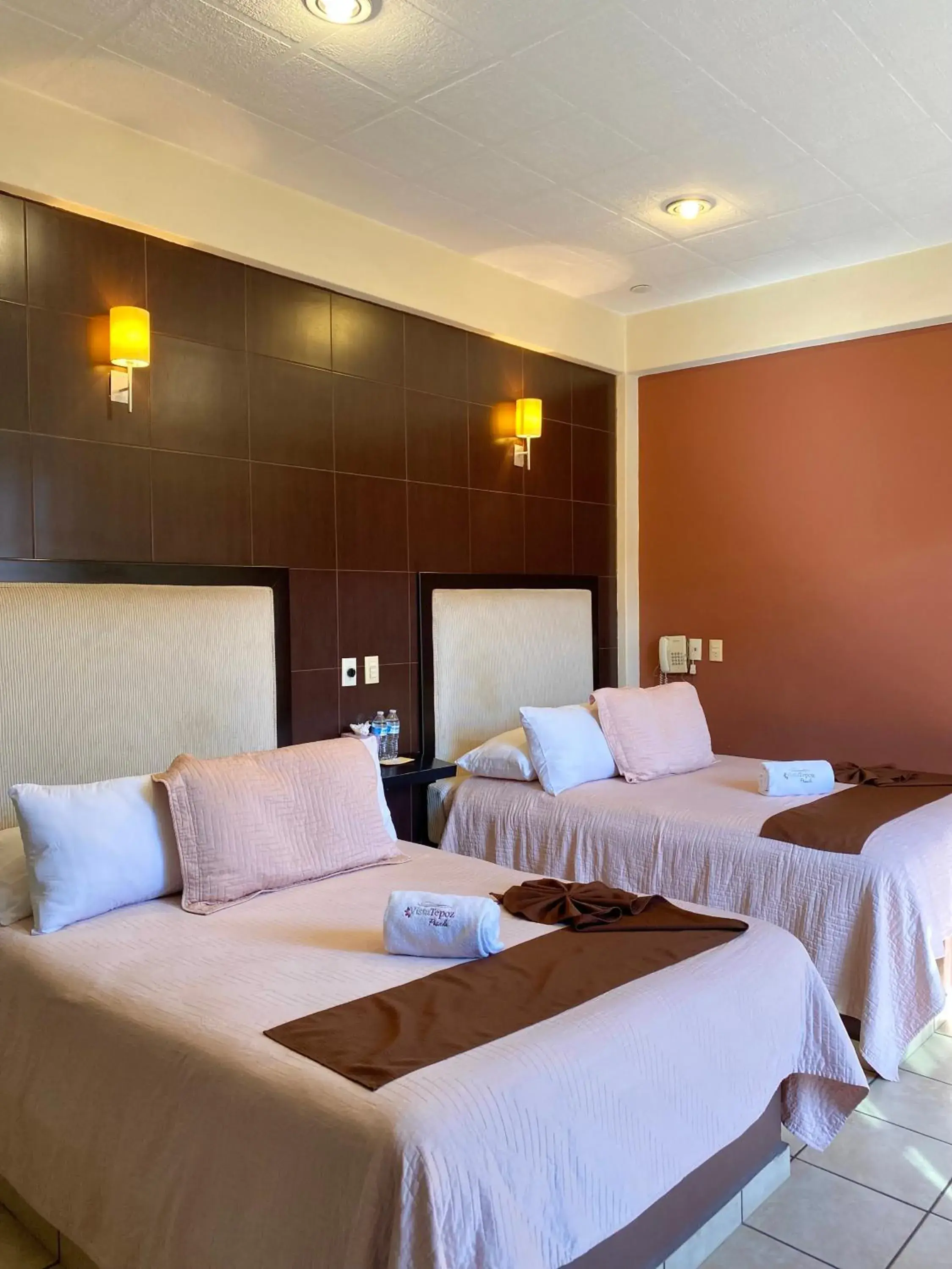 Double Room with Two Double Beds in Posada Vista Tepoz Double Room with Two Double Beds in Posada Vista Tepoz
