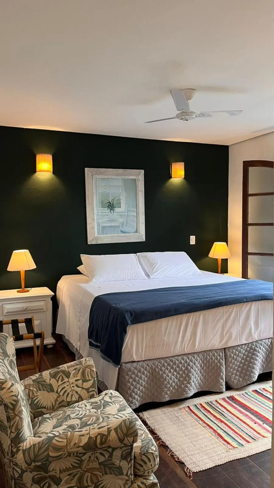 Bed in Pousada Canto do Camburi