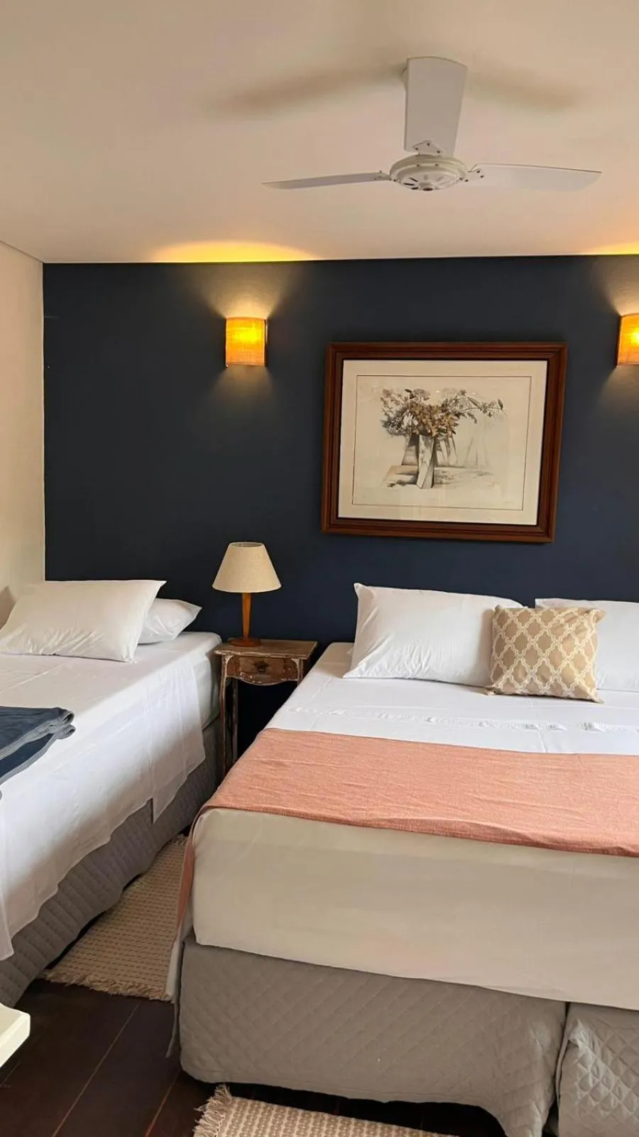 Bed in Pousada Canto do Camburi