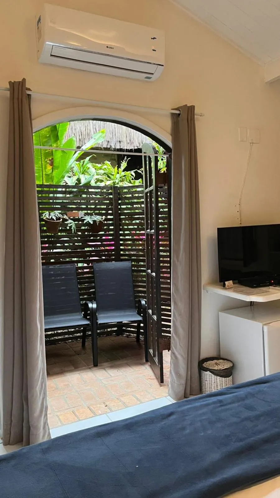 Bed in Pousada Canto do Camburi