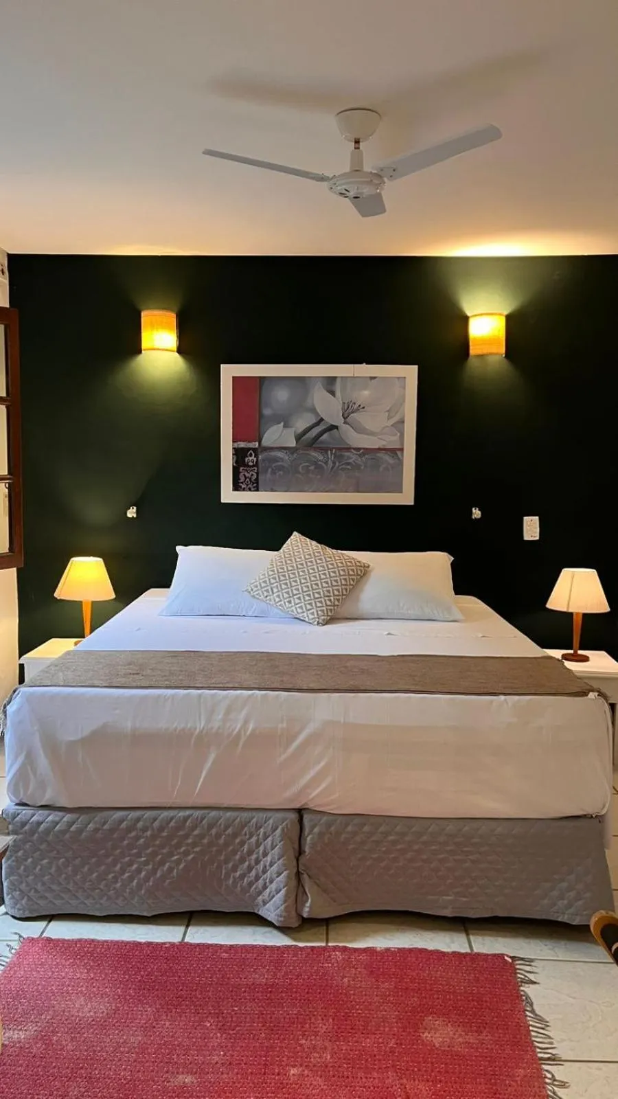 Bed in Pousada Canto do Camburi