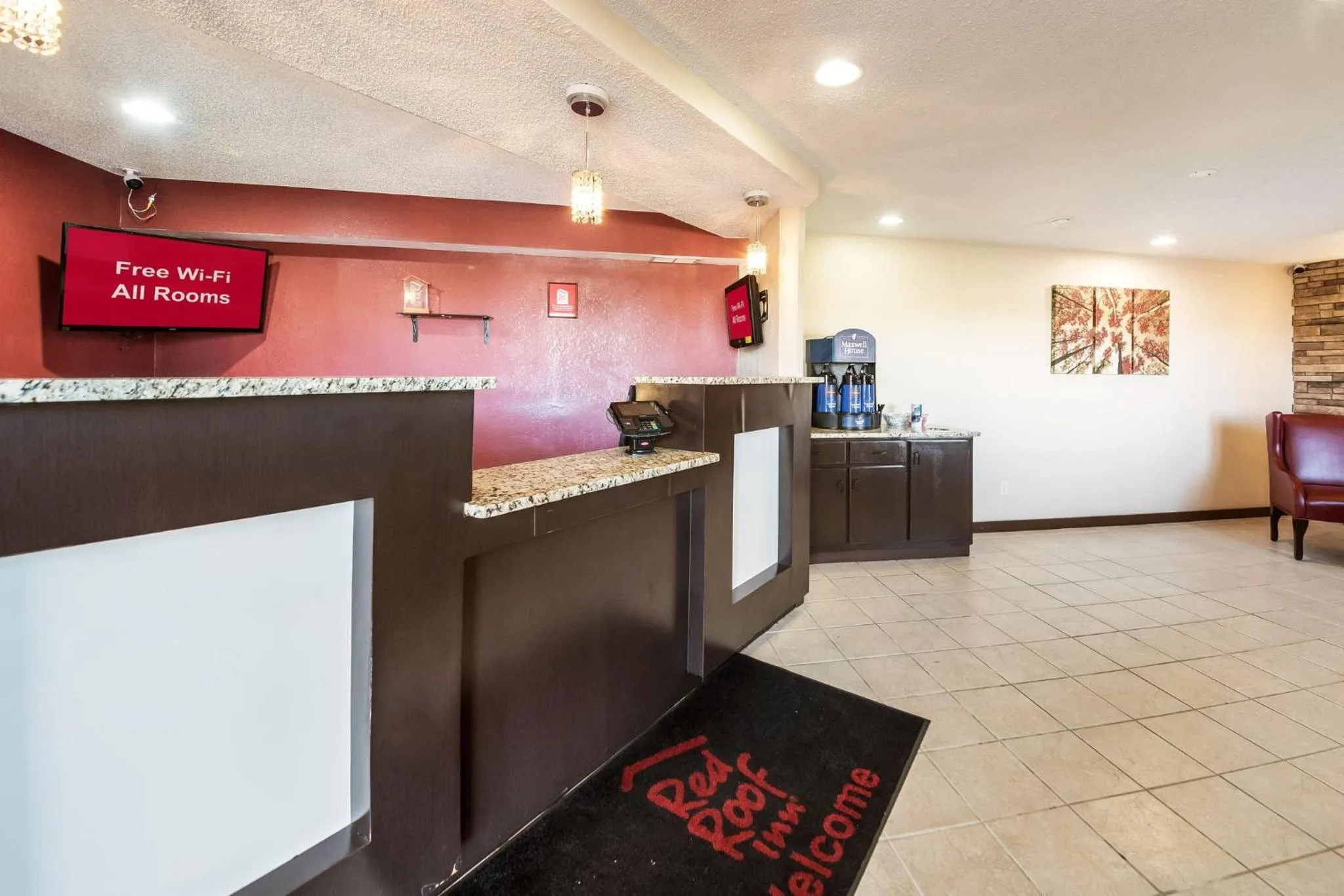 Lobby or reception in Red Roof Inn Anderson, IN