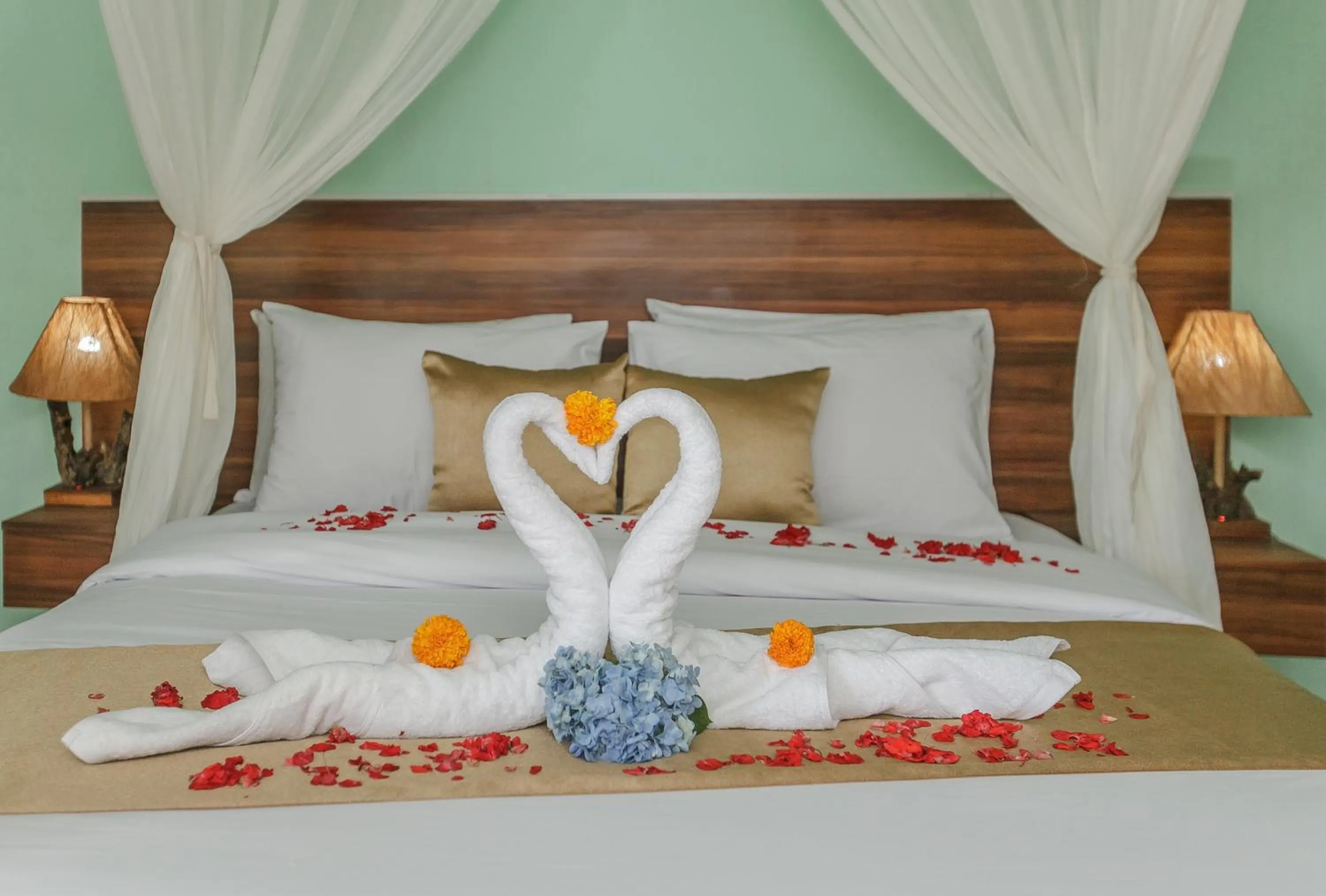 Decorative detail, Bed in Villa D'Carik Bali