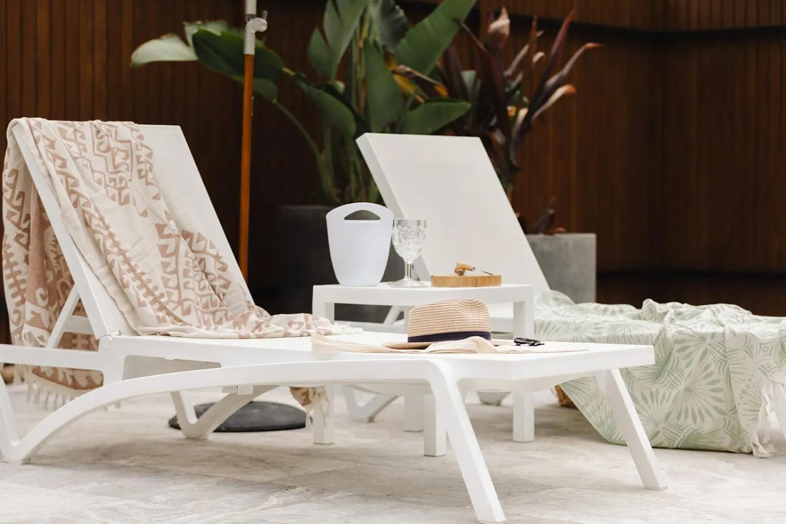 sunbed in 1770 Getaway Villas