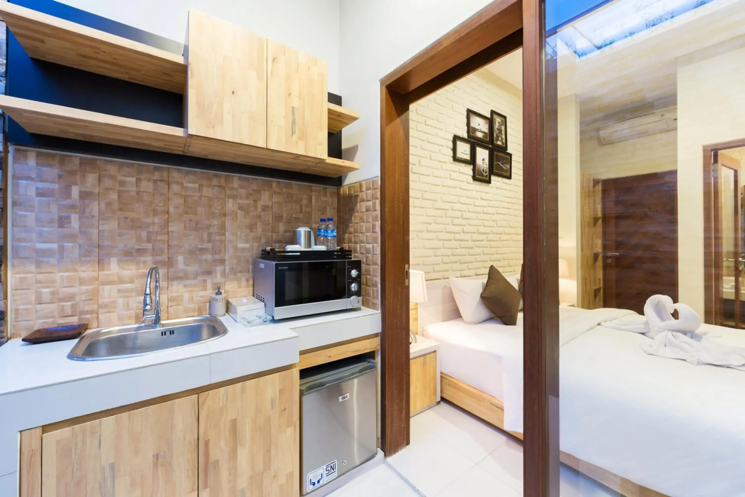 Area and facilities, Bed in Paisa Seminyak Living Area and facilities, Bed in Paisa Seminyak Living