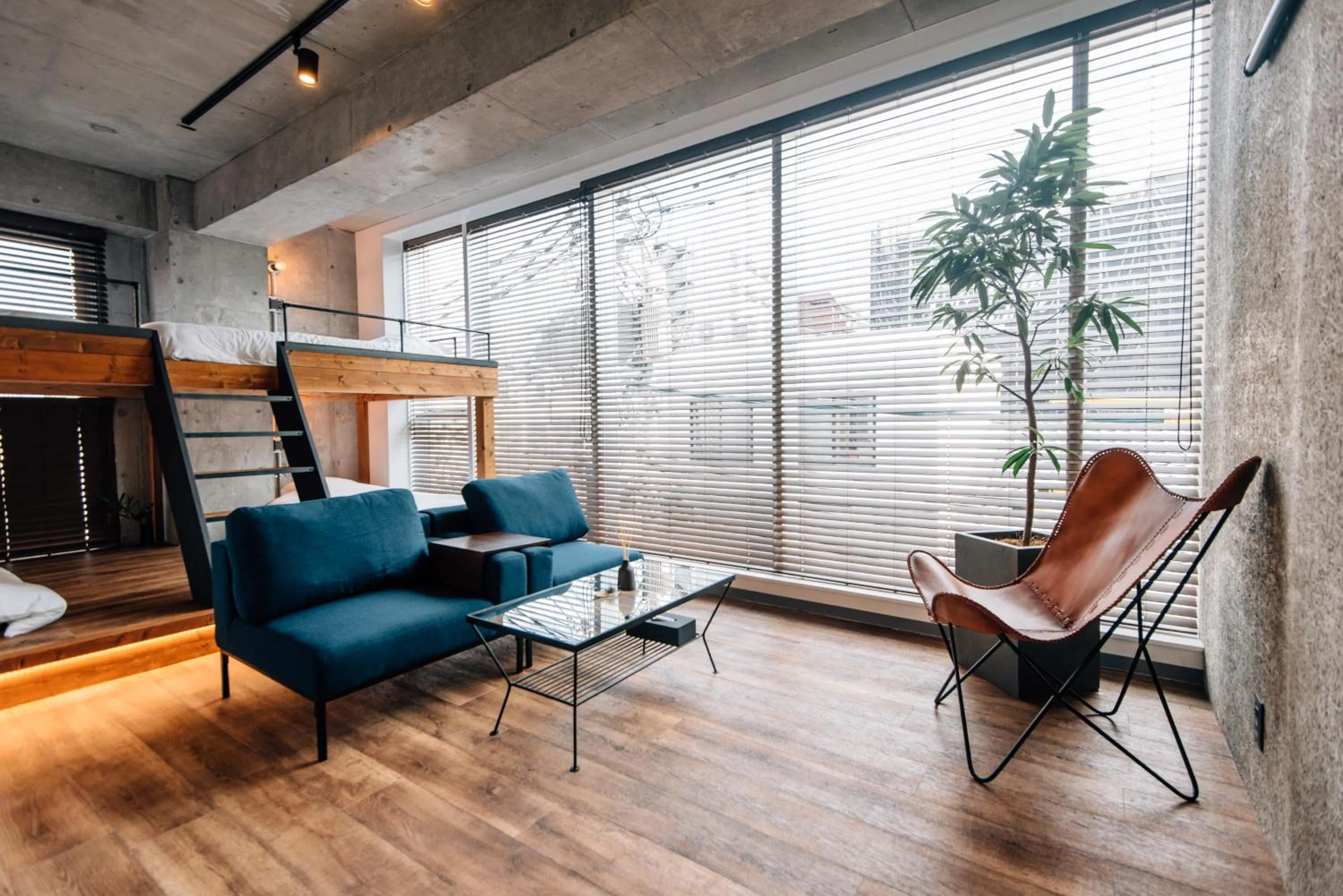 Day, Seating Area in mizuka Daimyo 1 - unmanned hotel -