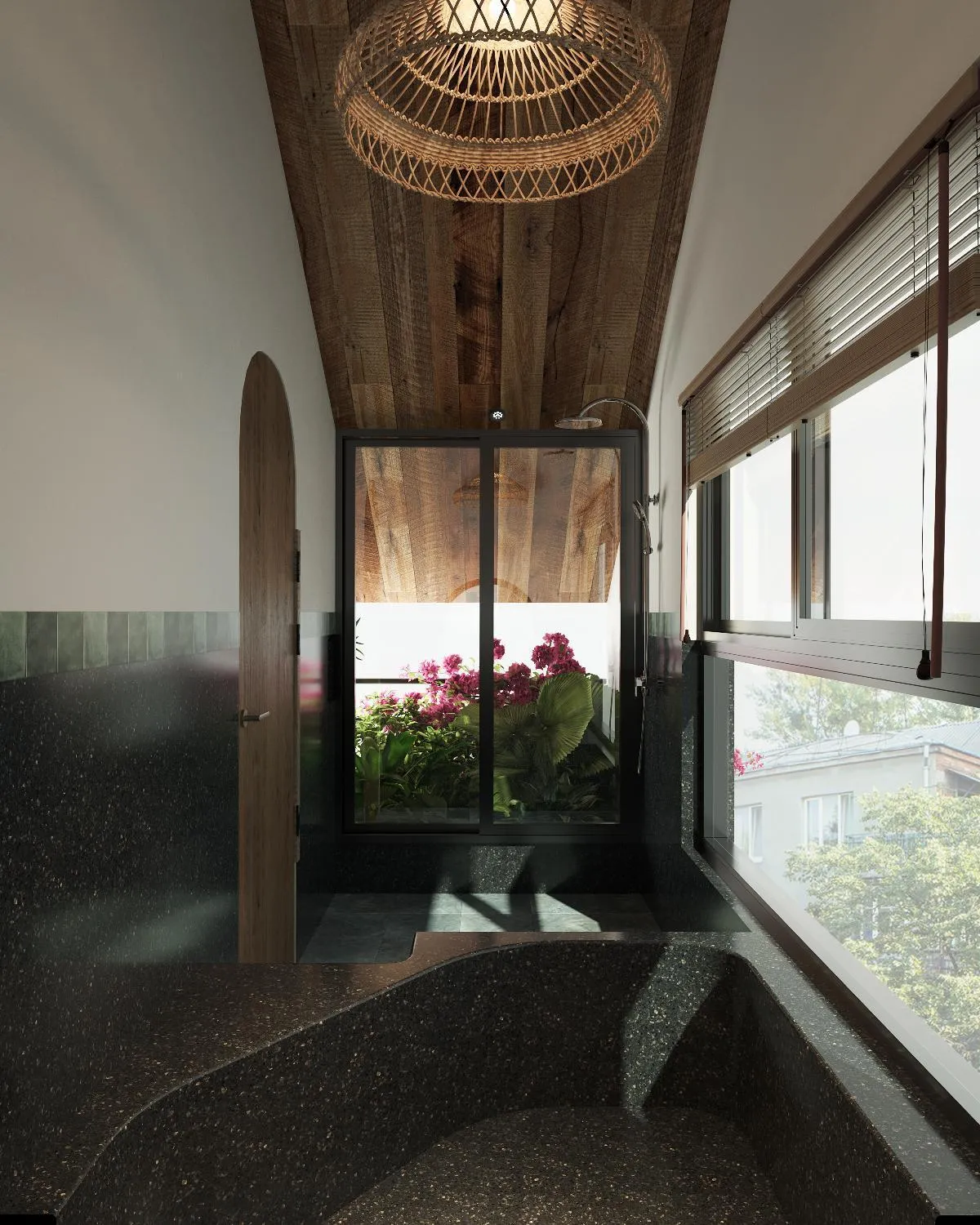 Deluxe Double Room with Side Sea View in Shoreline Stay