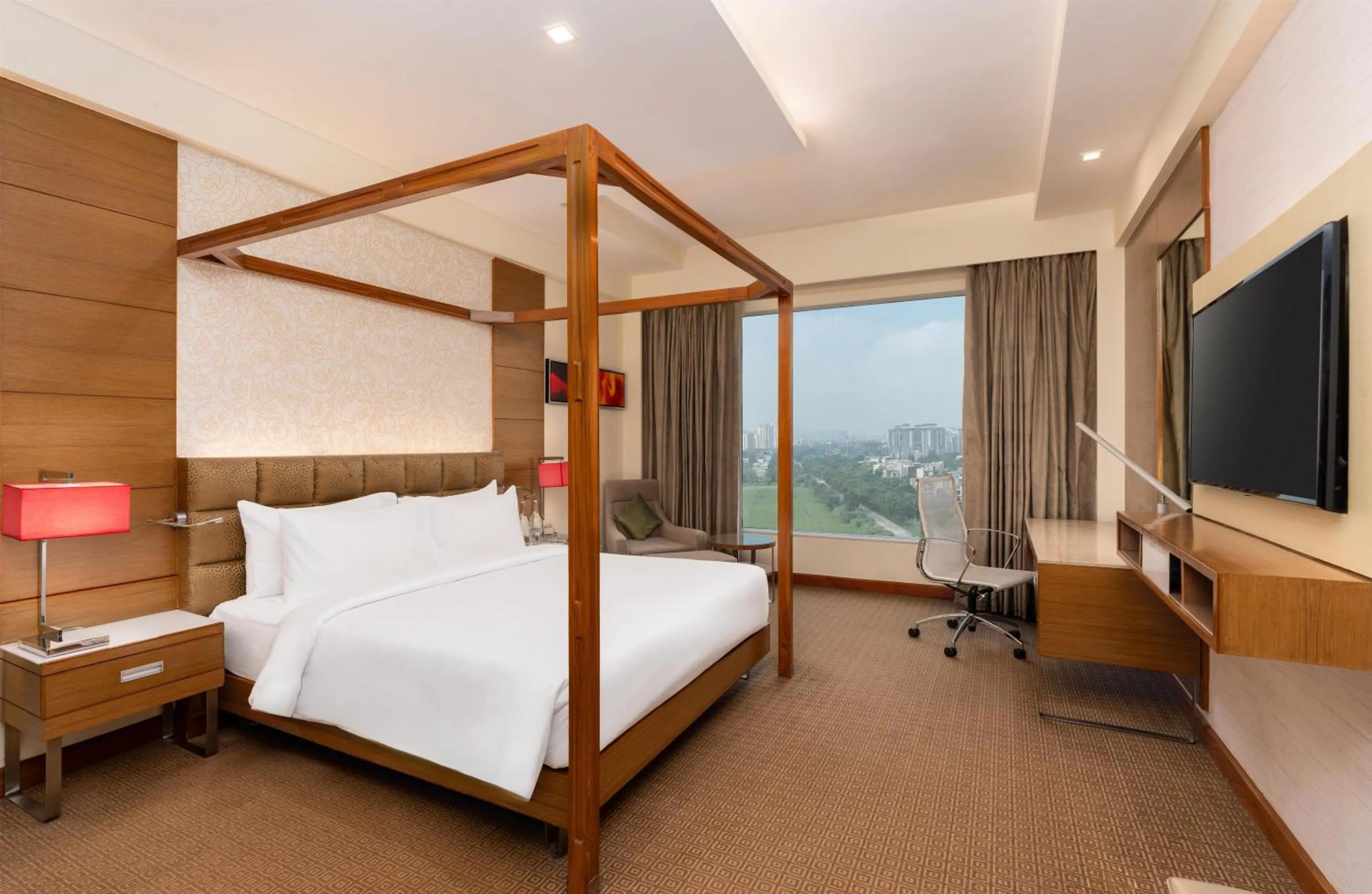 Photo of the whole room, Bed in Radisson Blu Hotel, Greater Noida