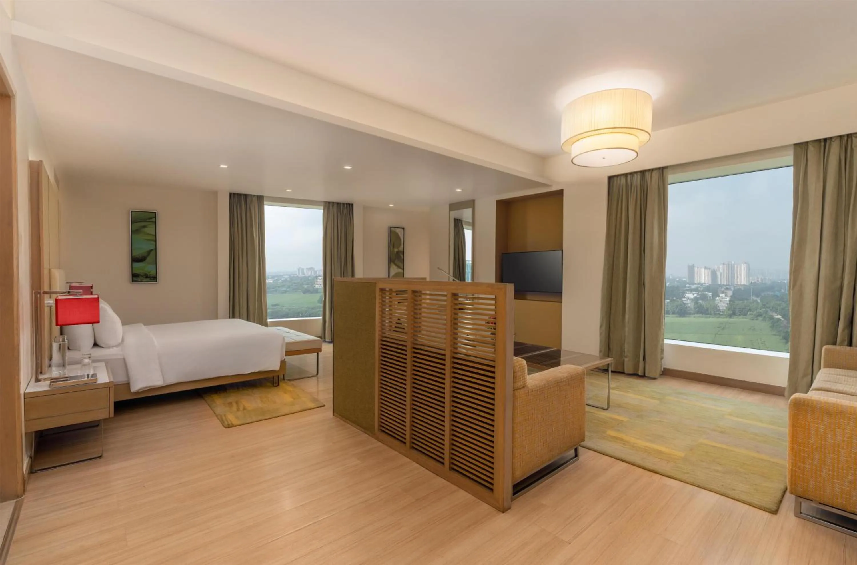 Photo of the whole room, Bed in Radisson Blu Hotel, Greater Noida