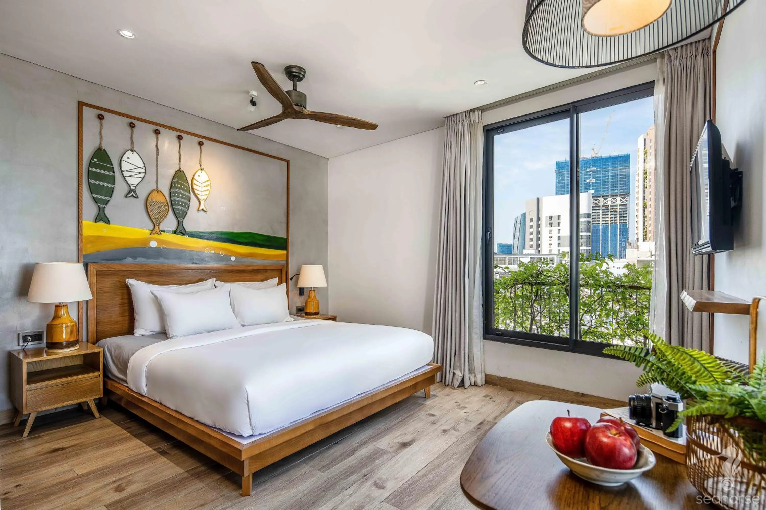 Photo of the whole room, Bed in Seahorse Han Market Da Nang Apartment by Haviland
