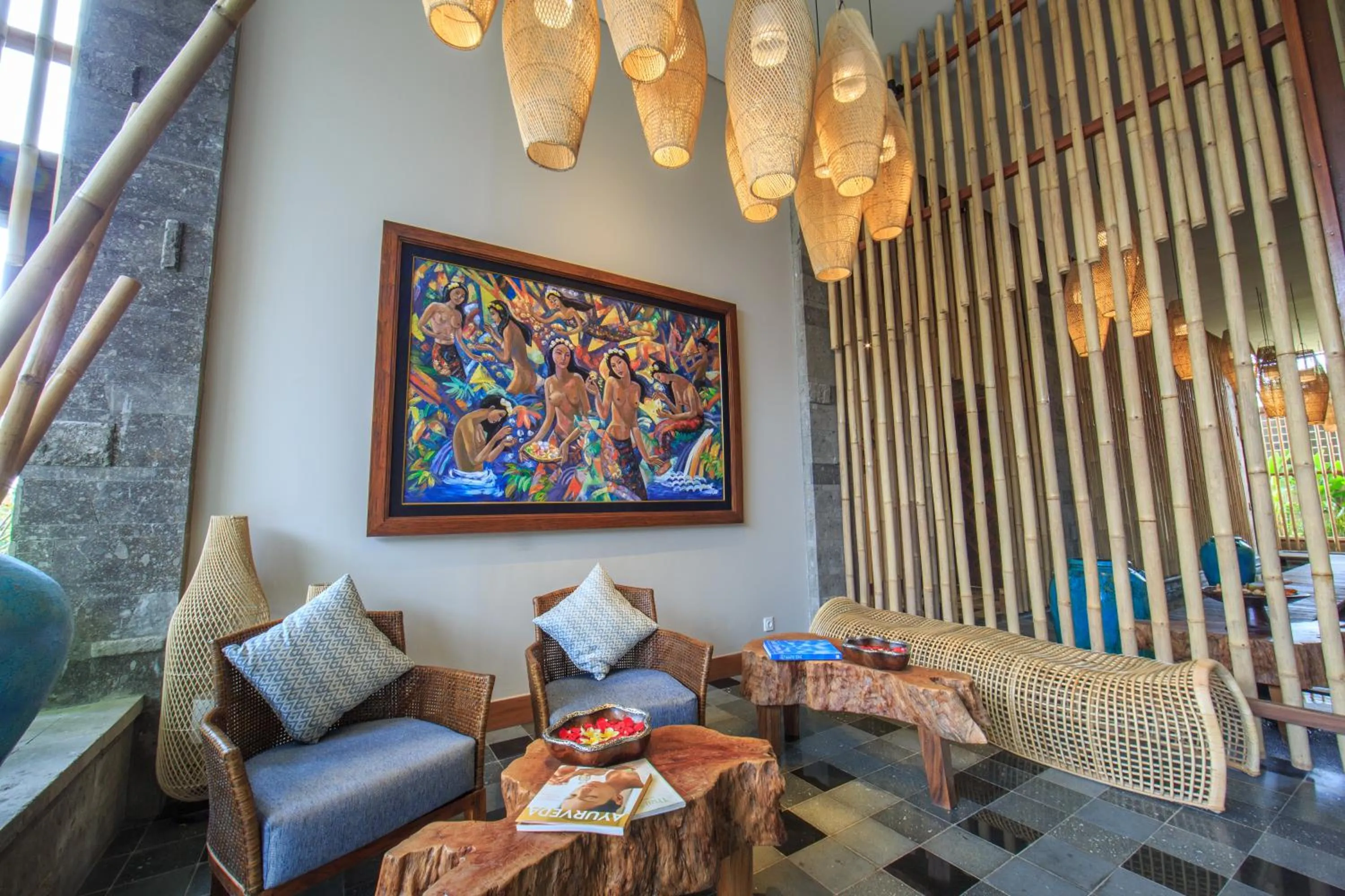 Seating area in Tejaprana Bisma - CHSE Certified