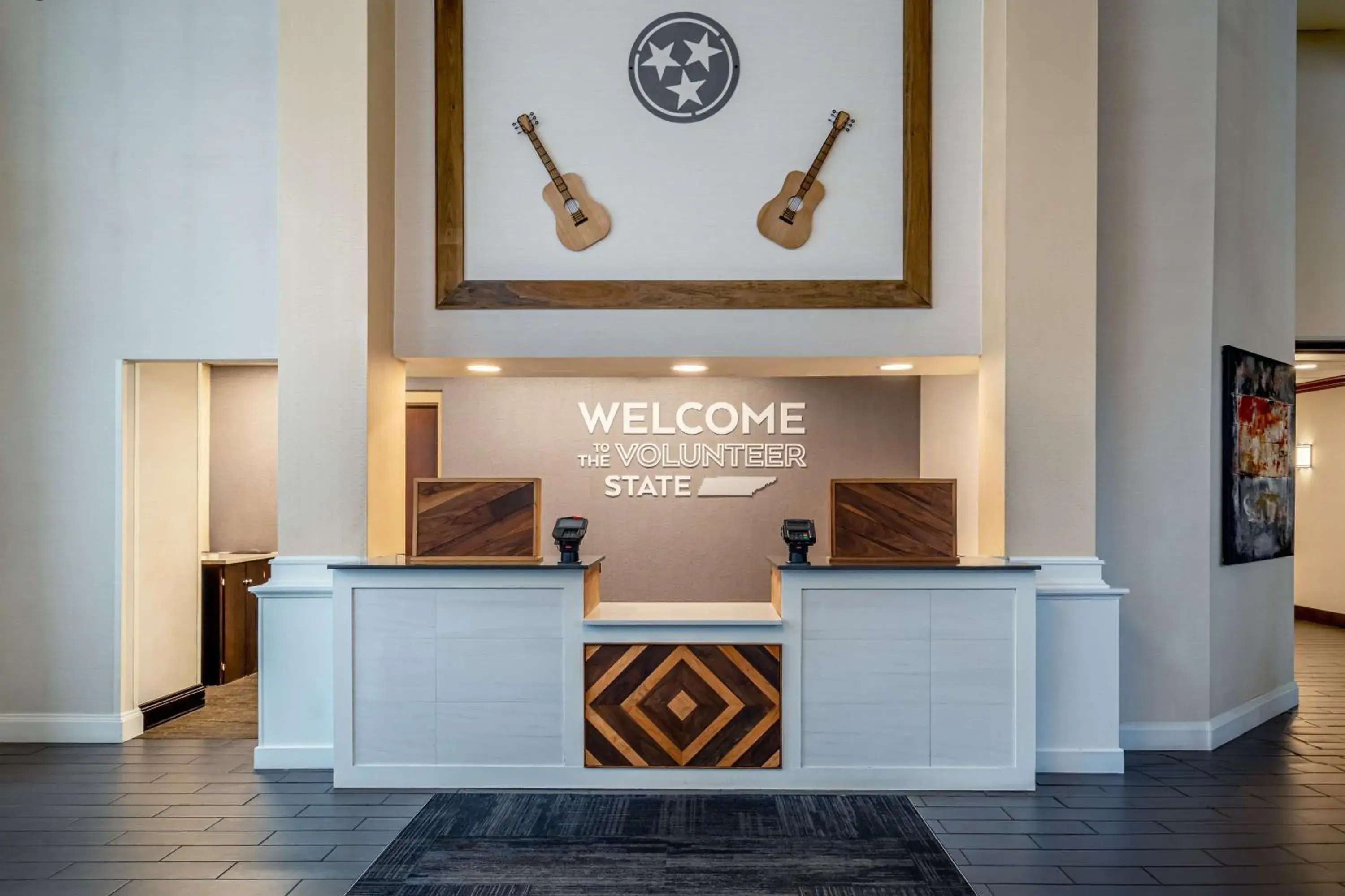 Lobby or reception in Hampton Inn & Suites Nashville-Vanderbilt-Elliston Place Lobby or reception in Hampton Inn & Suites Nashville-Vanderbilt-Elliston Place