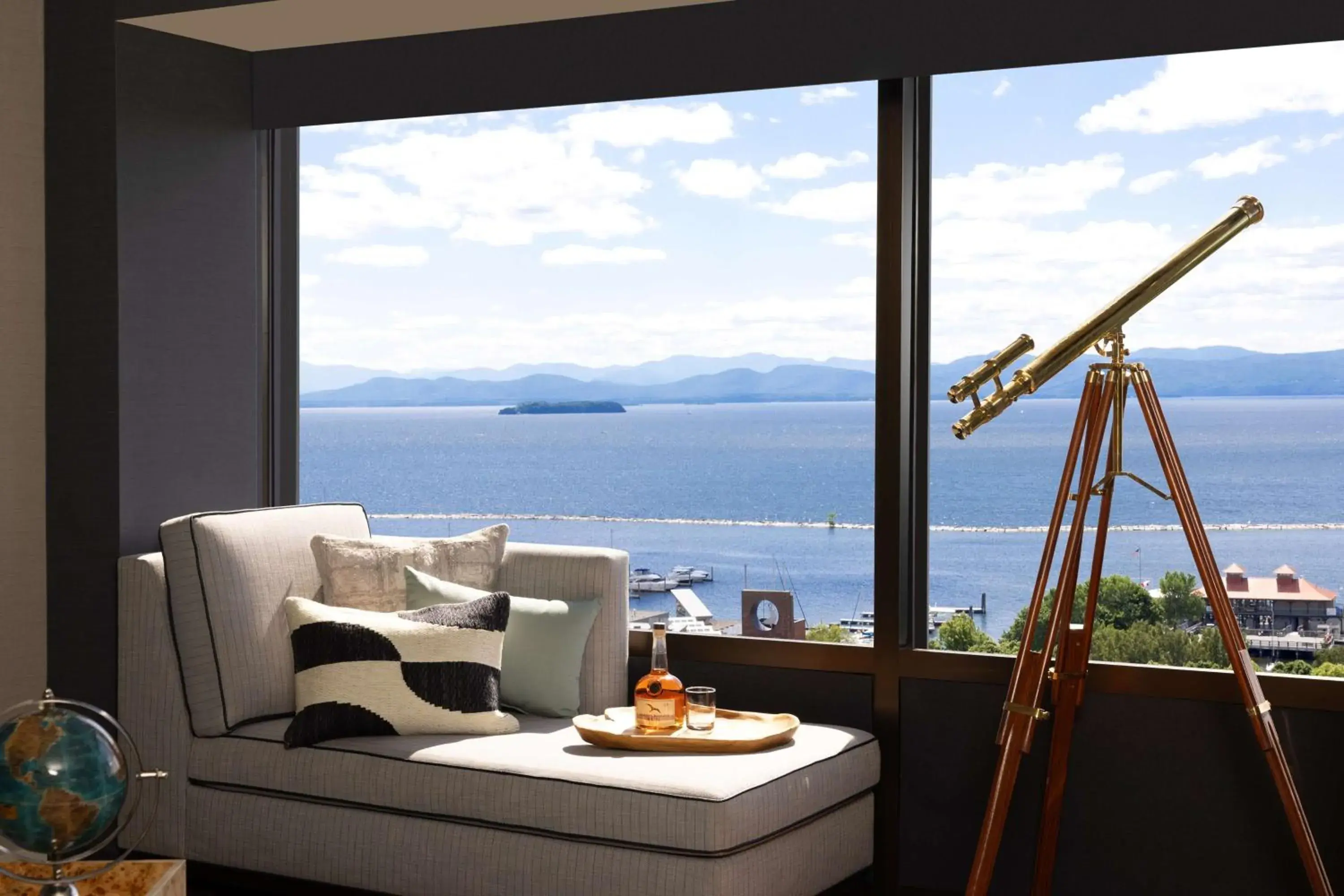 Living room in Hotel Champlain Burlington, Curio Collection by Hilton Living room in Hotel Champlain Burlington, Curio Collection by Hilton