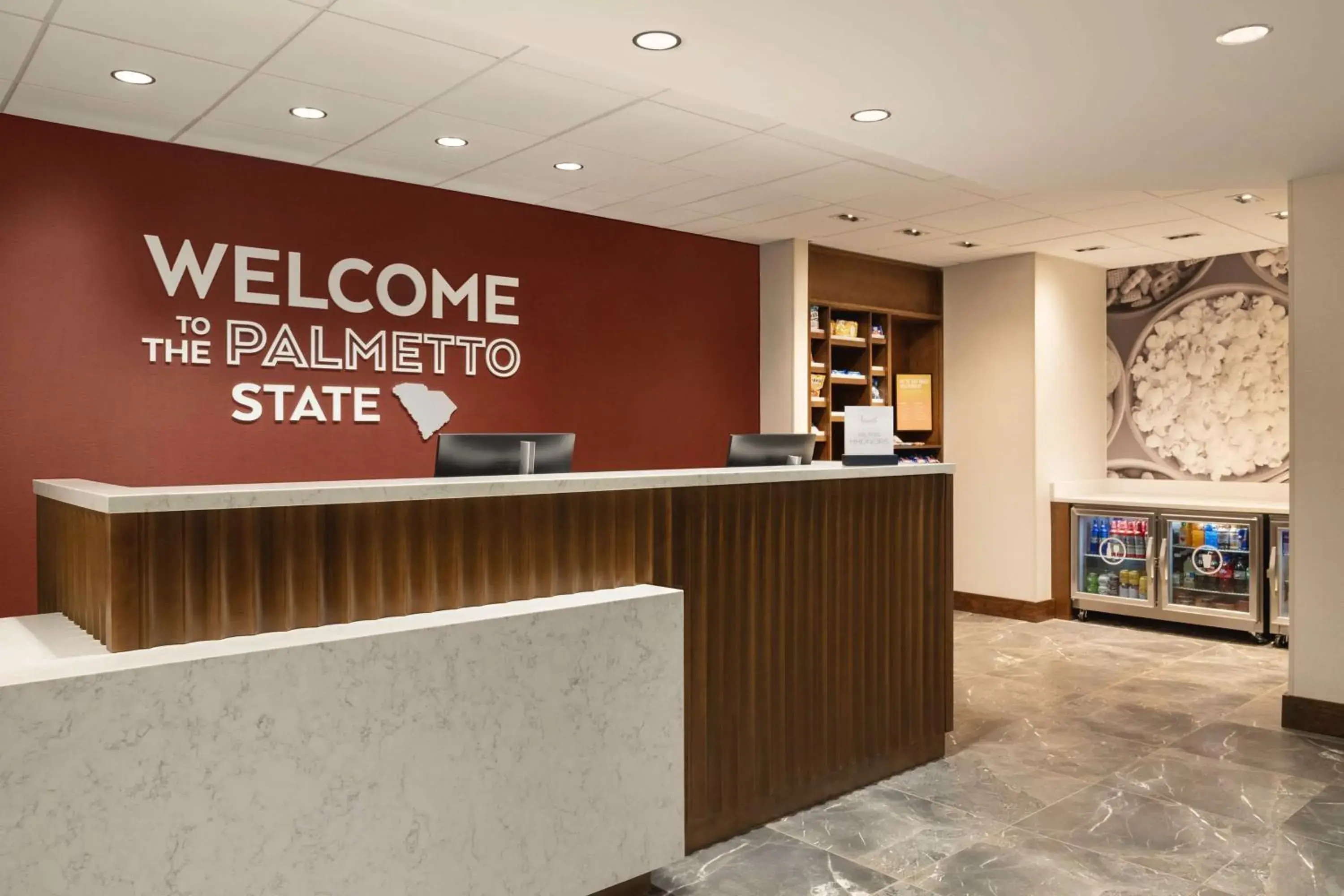 Lobby or reception in Hampton Inn Columbia-Downtown Historic District Lobby or reception in Hampton Inn Columbia-Downtown Historic District