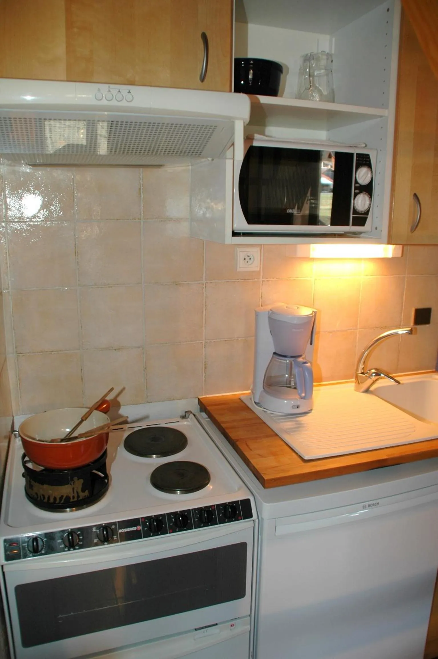 Kitchen or kitchenette in Résidence La Cour