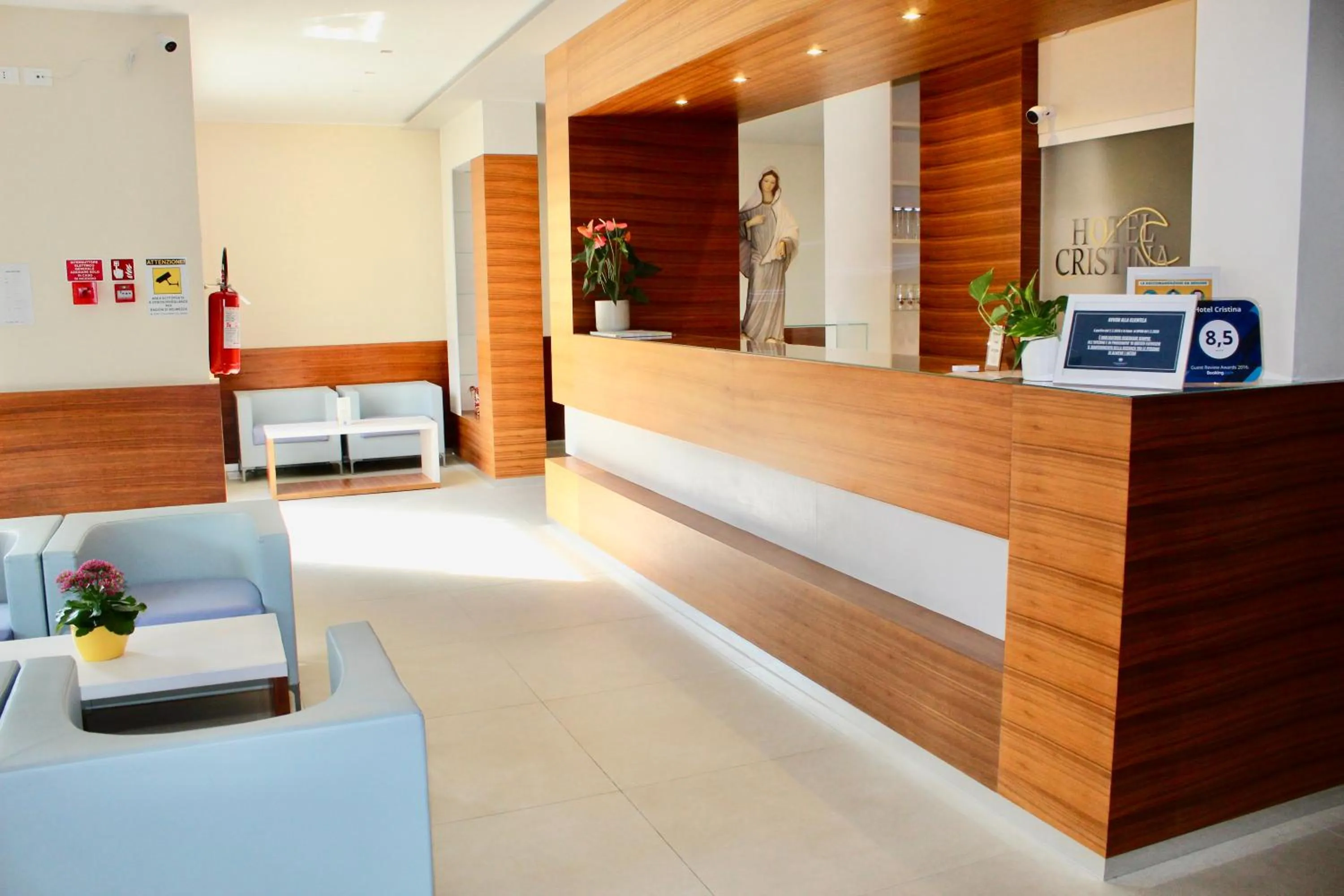 Lobby or reception in Hotel Cristina