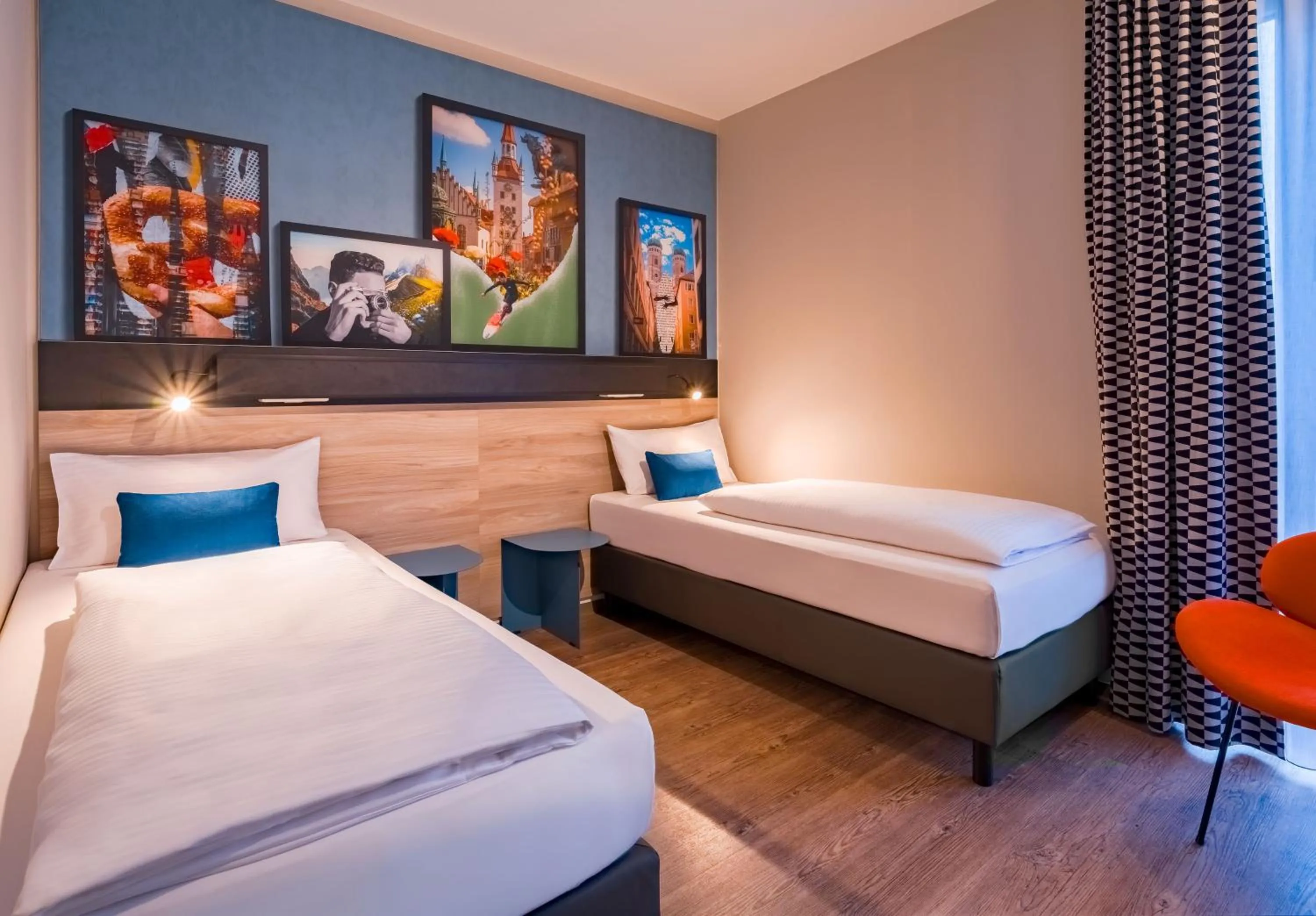 Bed in Ramada Encore by Wyndham Munich Messe