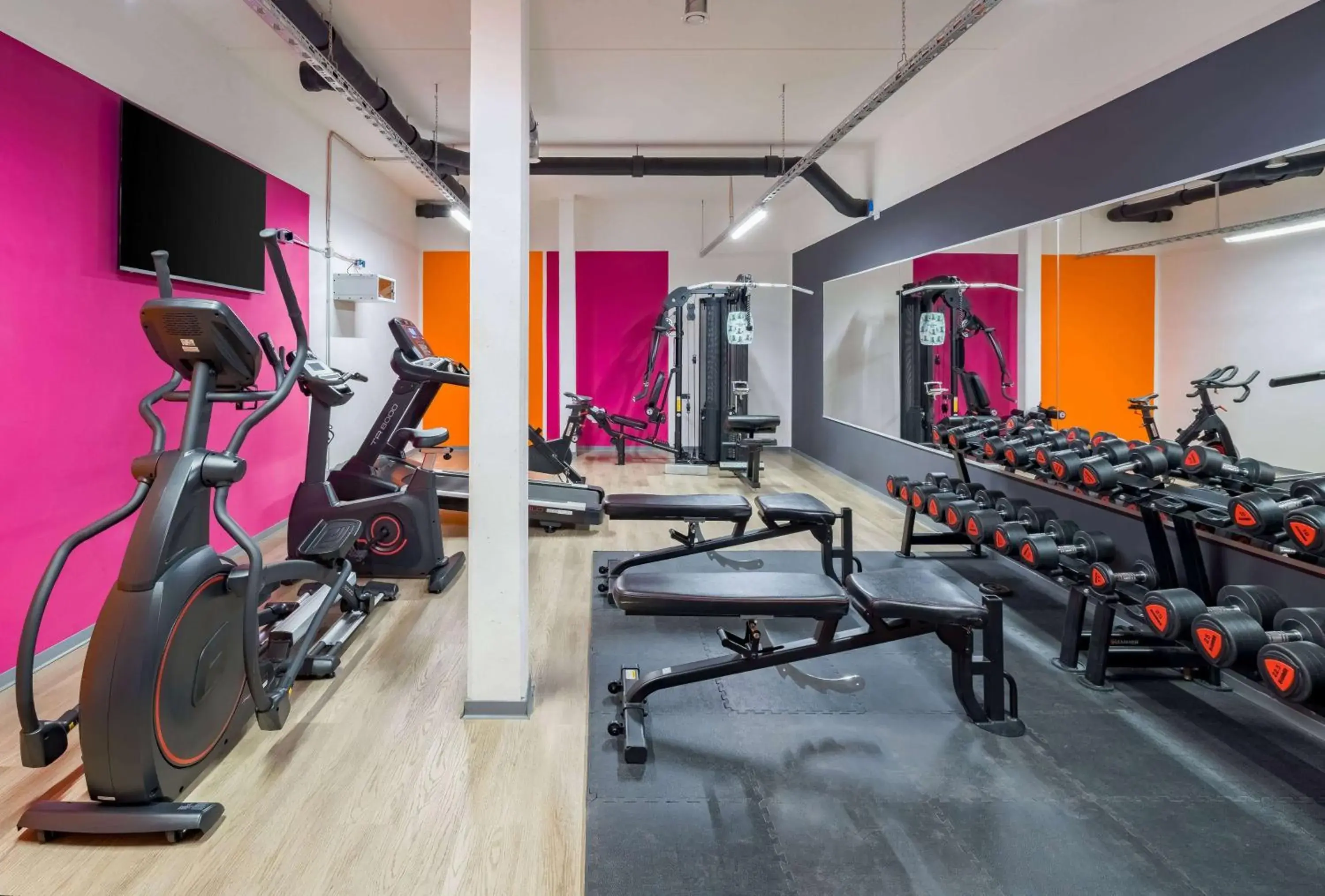 Fitness centre/facilities in Ramada Encore by Wyndham Munich Messe Fitness centre/facilities in Ramada Encore by Wyndham Munich Messe