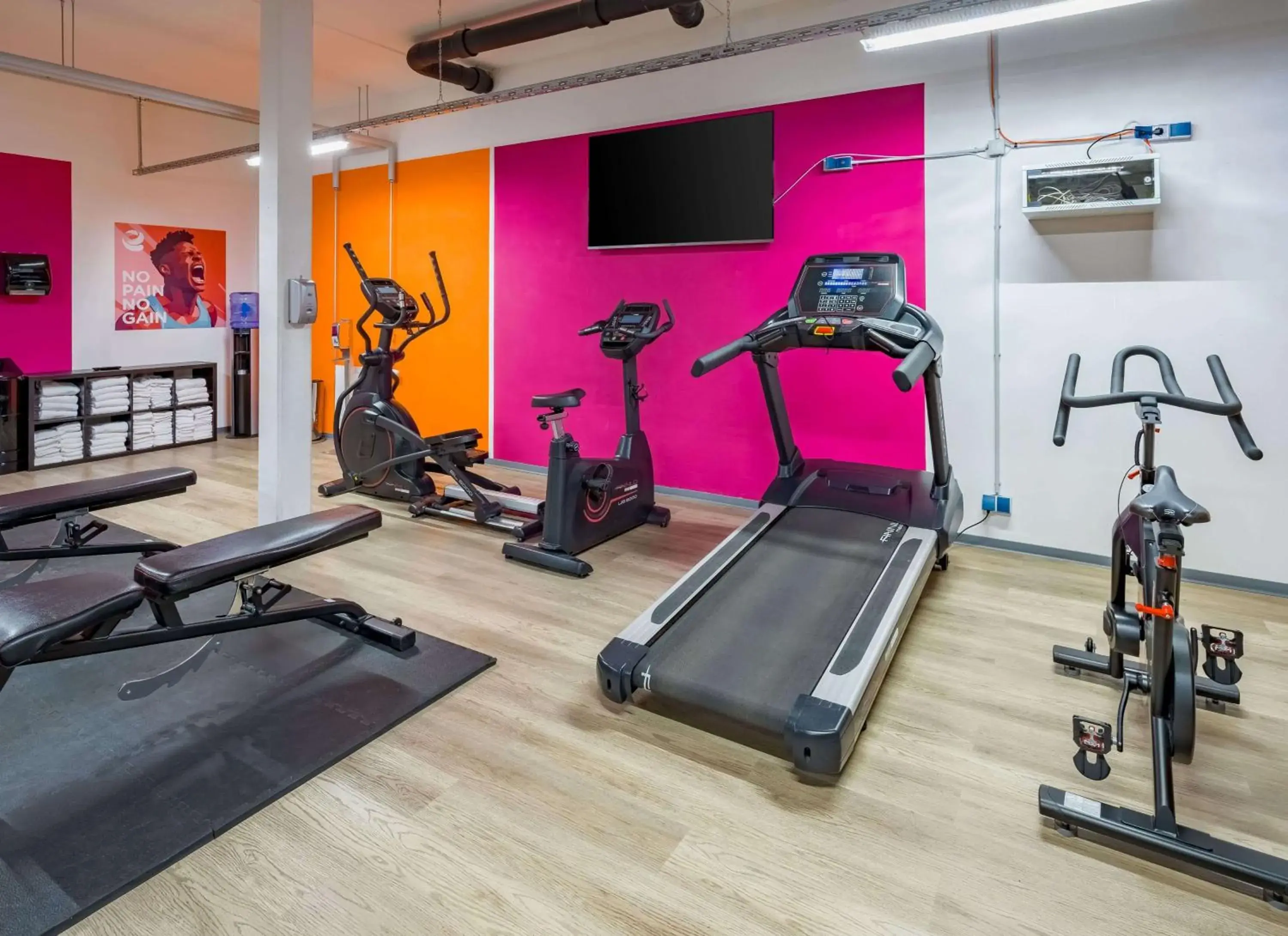 Fitness centre/facilities in Ramada Encore by Wyndham Munich Messe Fitness centre/facilities in Ramada Encore by Wyndham Munich Messe