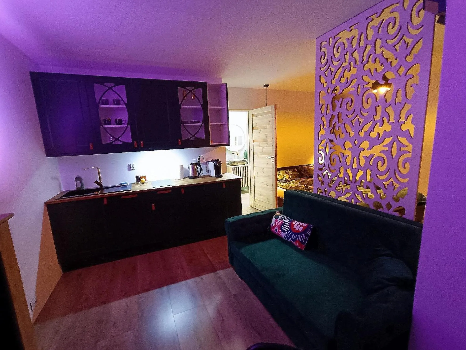 Kitchen or kitchenette in Blu Raj - domy w Sudetach