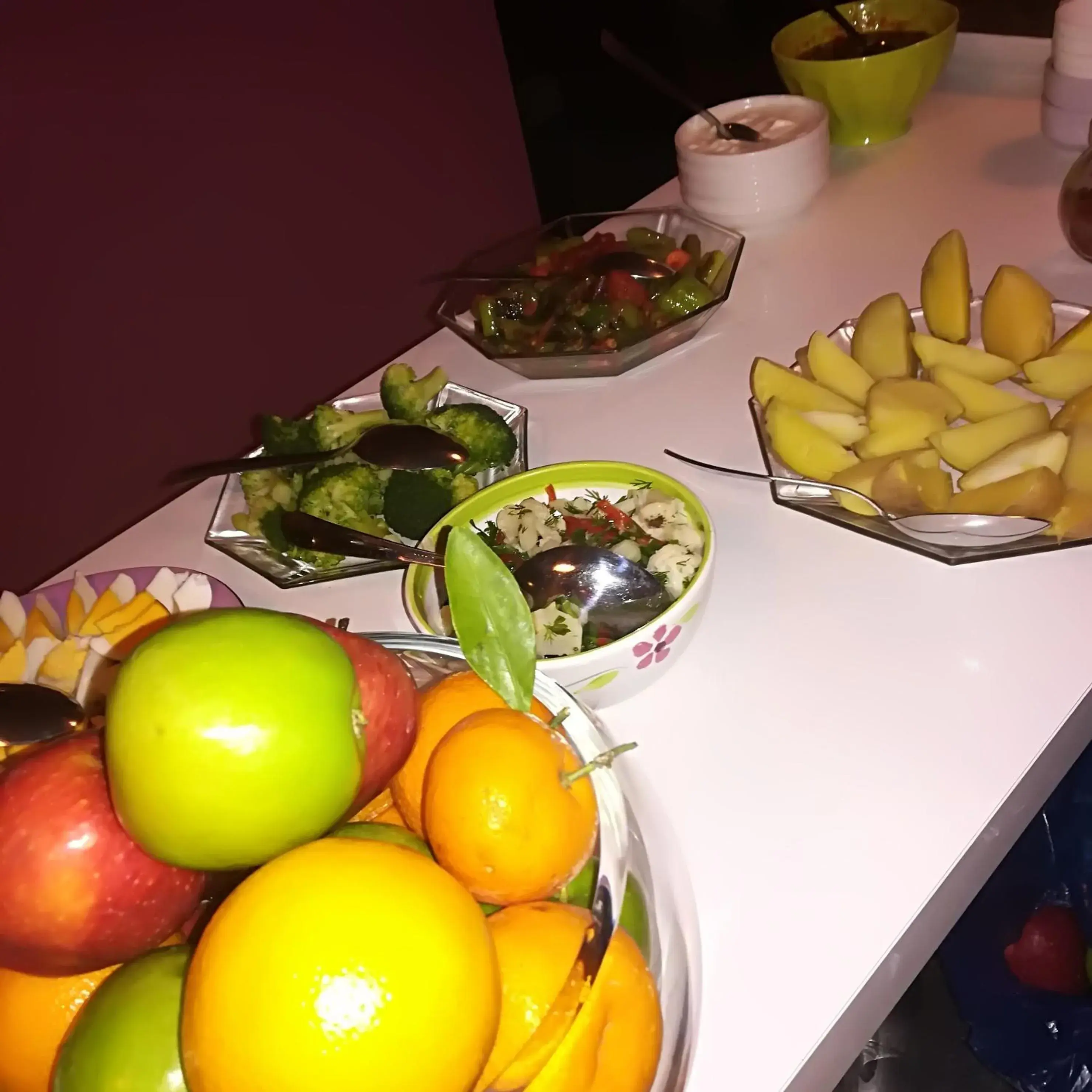 Buffet breakfast in Chillout Lya Hostel & Lounge Buffet breakfast in Chillout Lya Hostel & Lounge