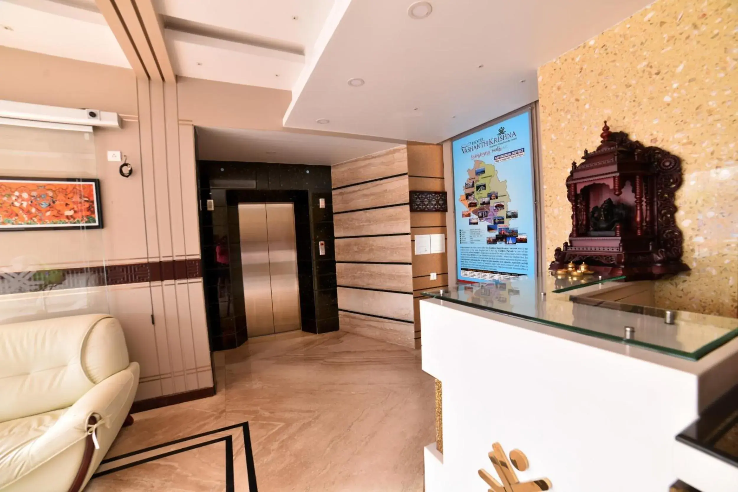 Lobby or reception in Hotel Vashanth Krishna Lobby or reception in Hotel Vashanth Krishna