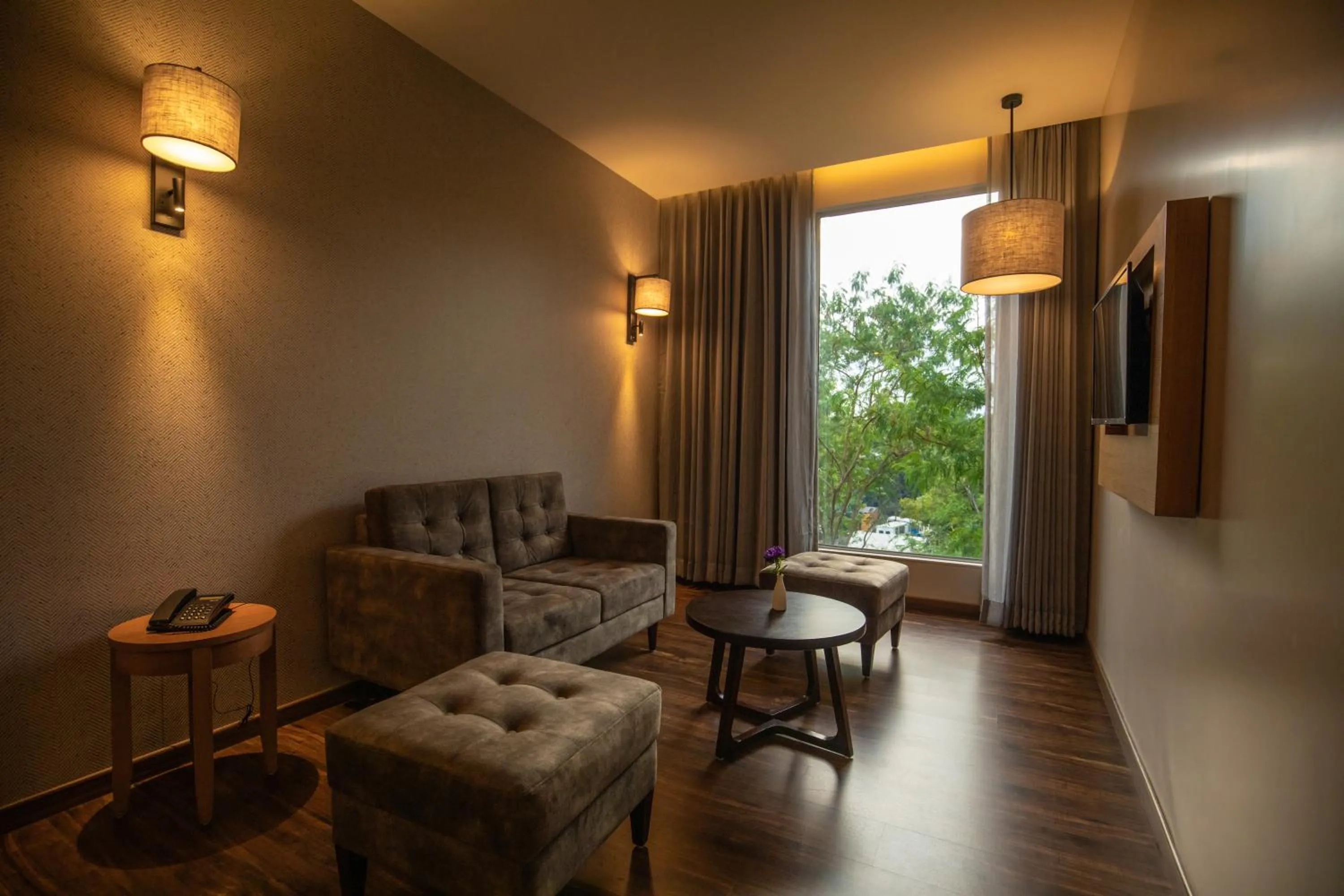 Living room in The Vern at BLVD