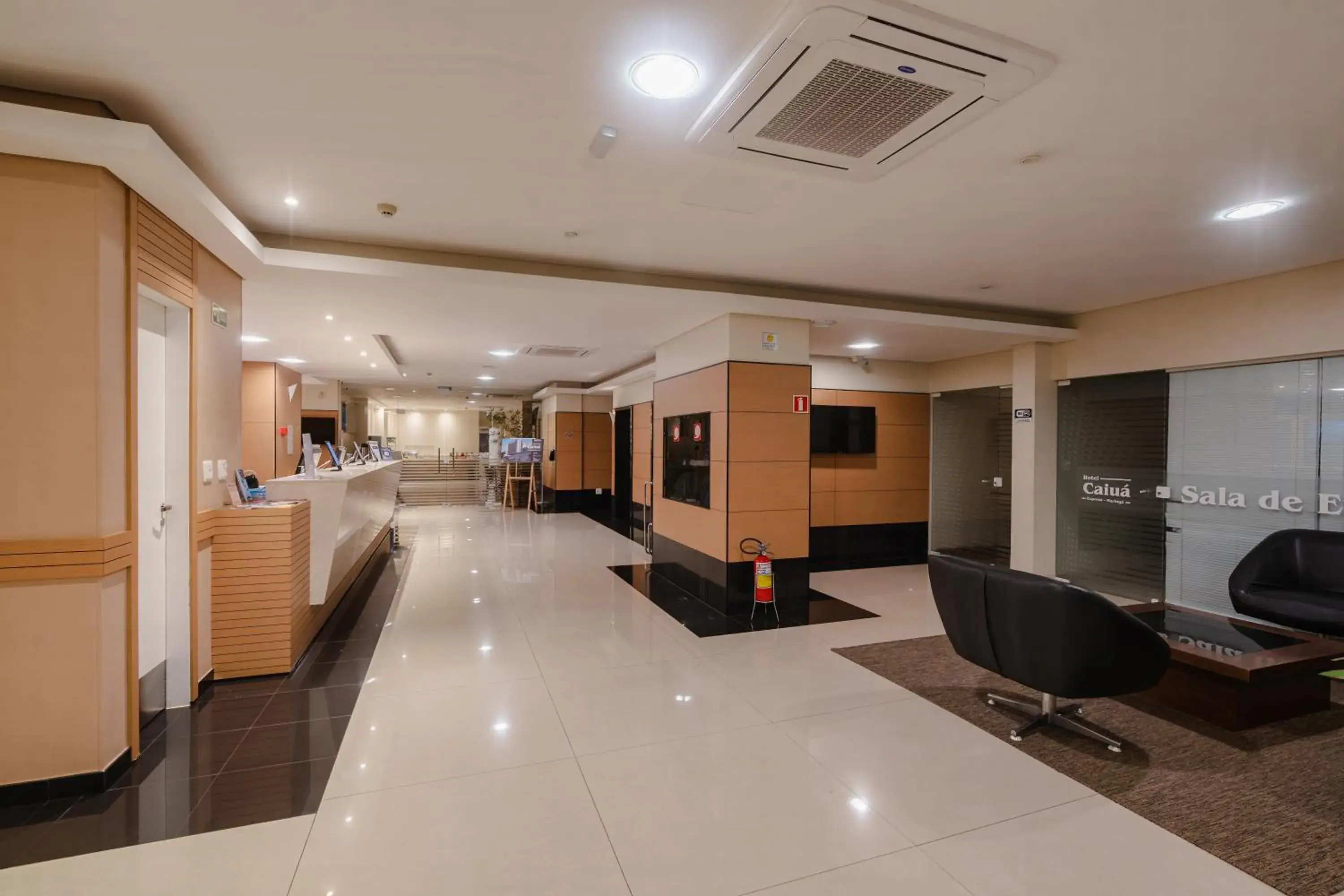 Lobby or reception in Hotel Caiuá Express Lobby or reception in Hotel Caiuá Express
