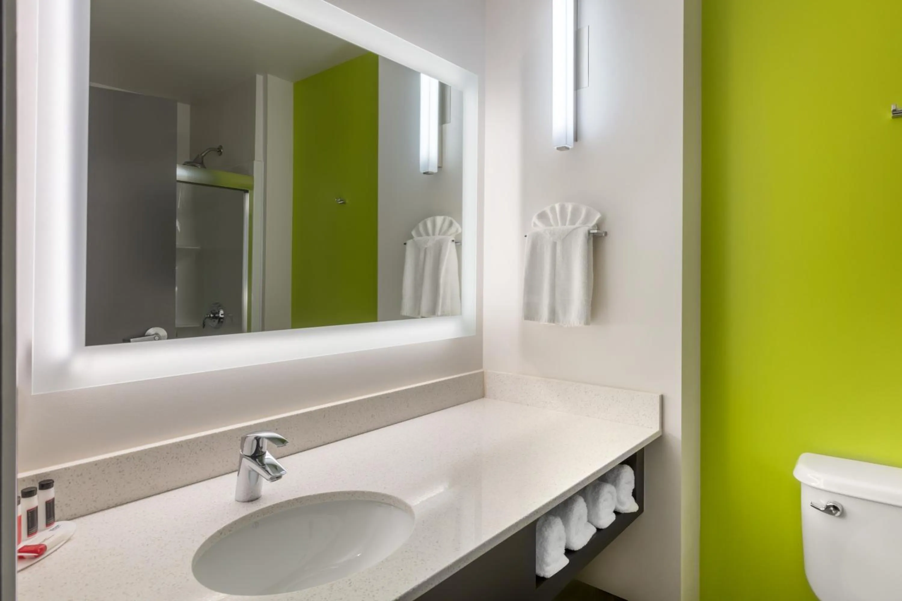 Bathroom in Super 8 by Wyndham Winnipeg East MB