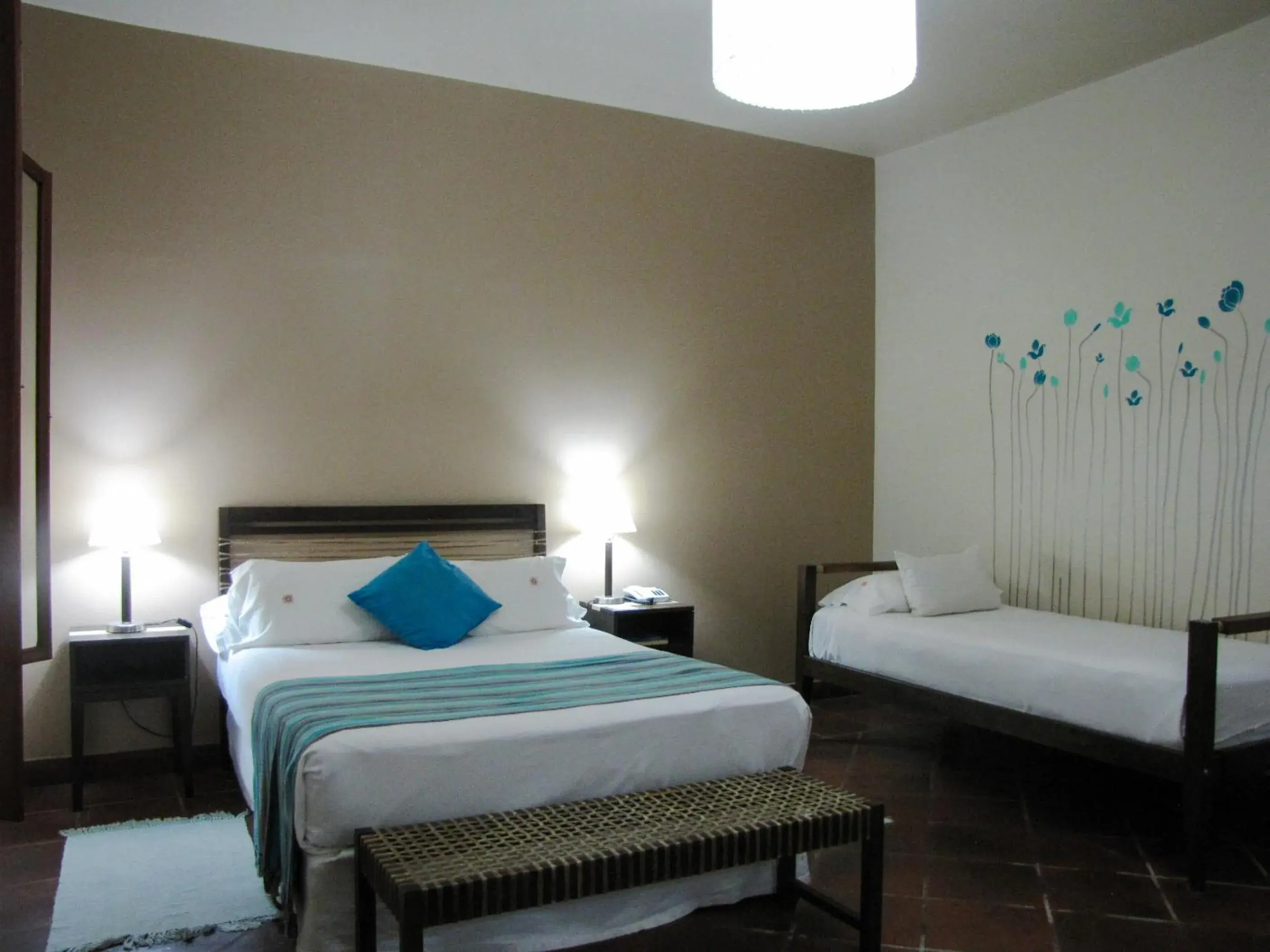 Bed in Hostería Posada del Sol Bed in Hostería Posada del Sol