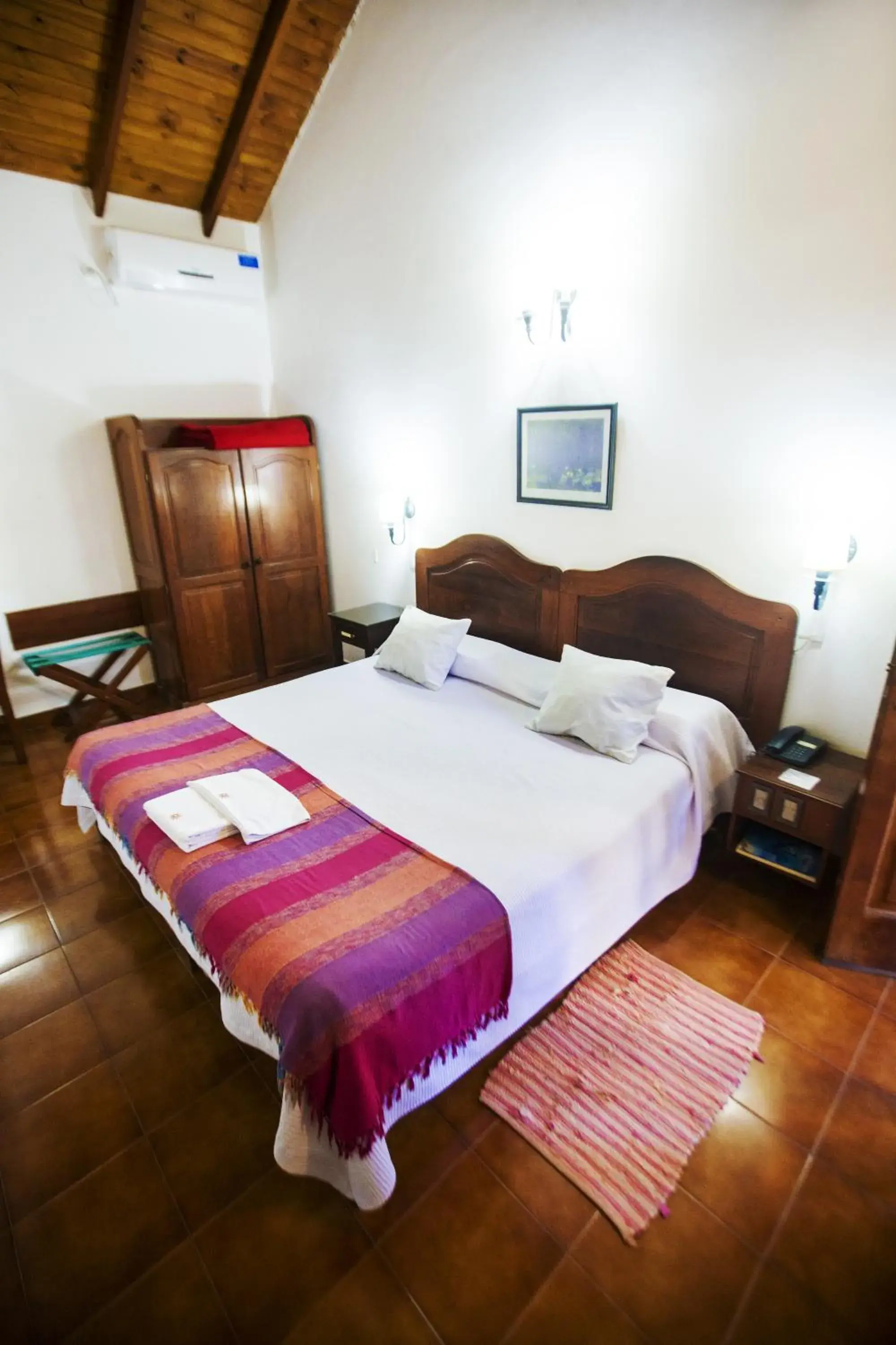 Bed in Hostería Posada del Sol Bed in Hostería Posada del Sol