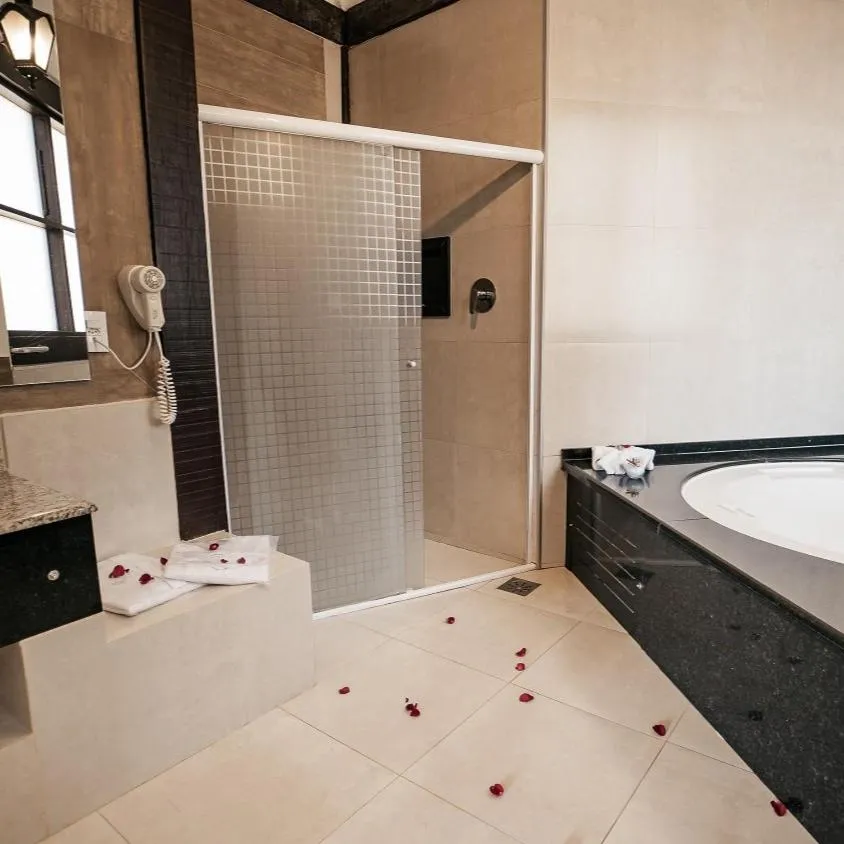 Bed in Hotel Pousada Shangri-la