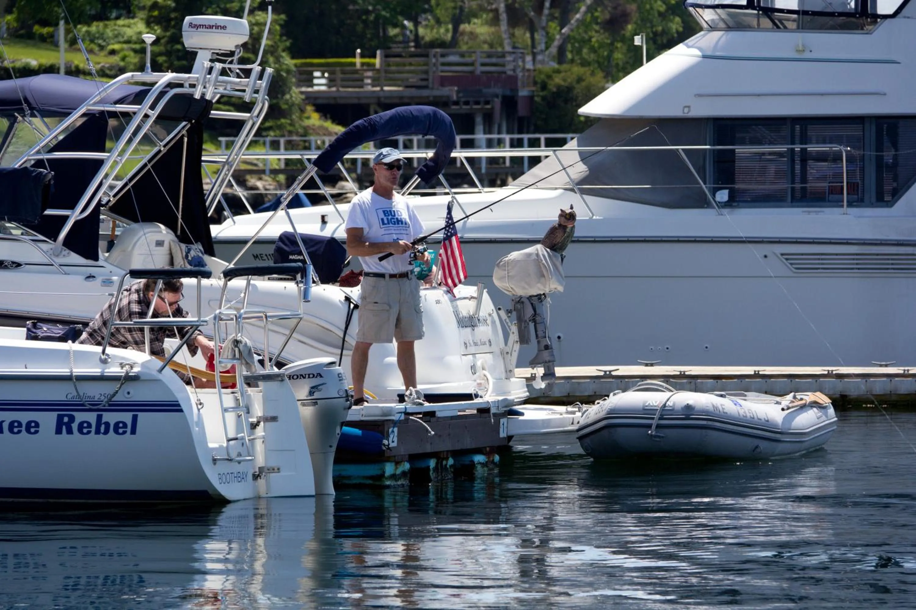 Fishing in Browns Wharf Inn