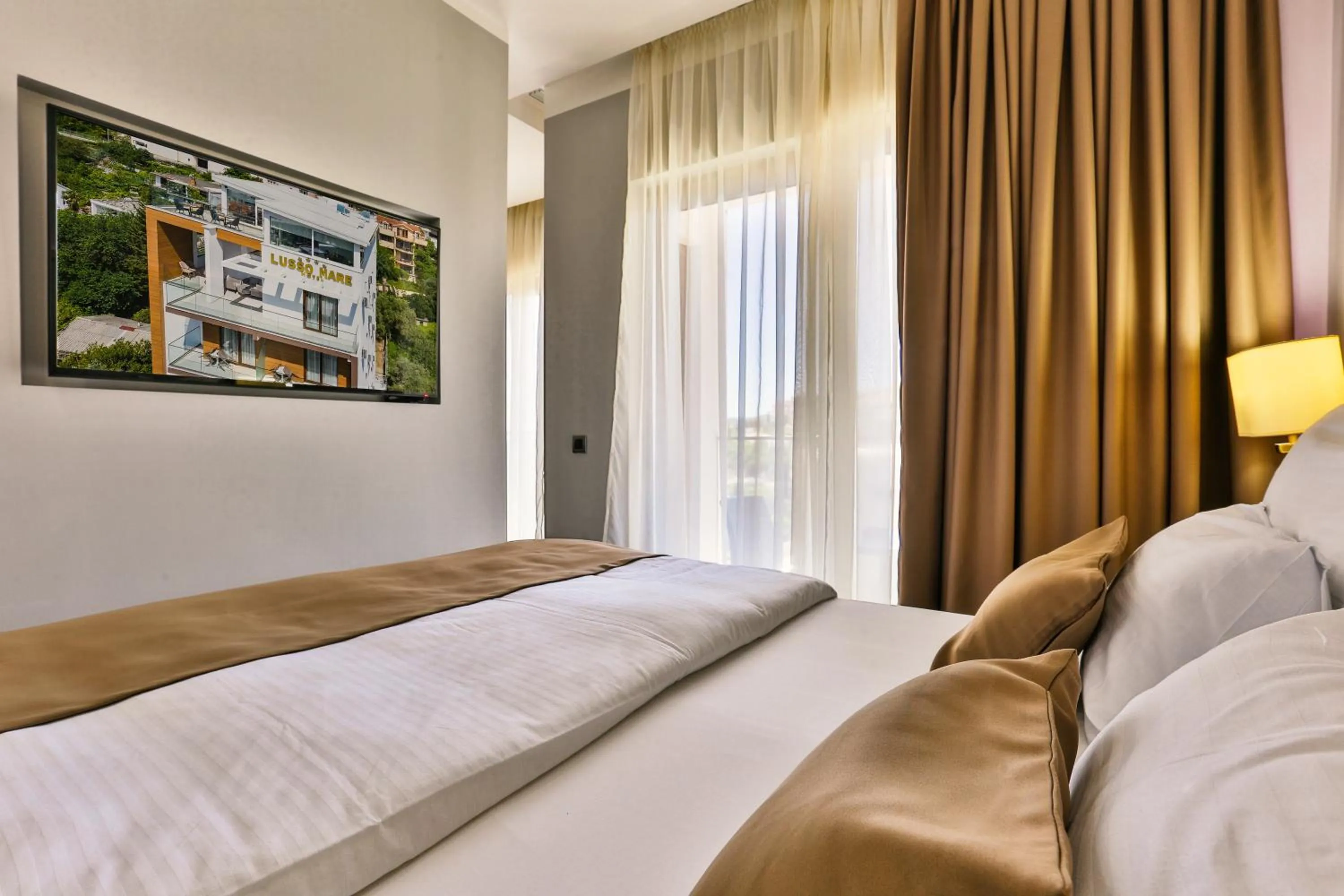 Bedroom, Bed in Hotel Lusso Mare by Aycon