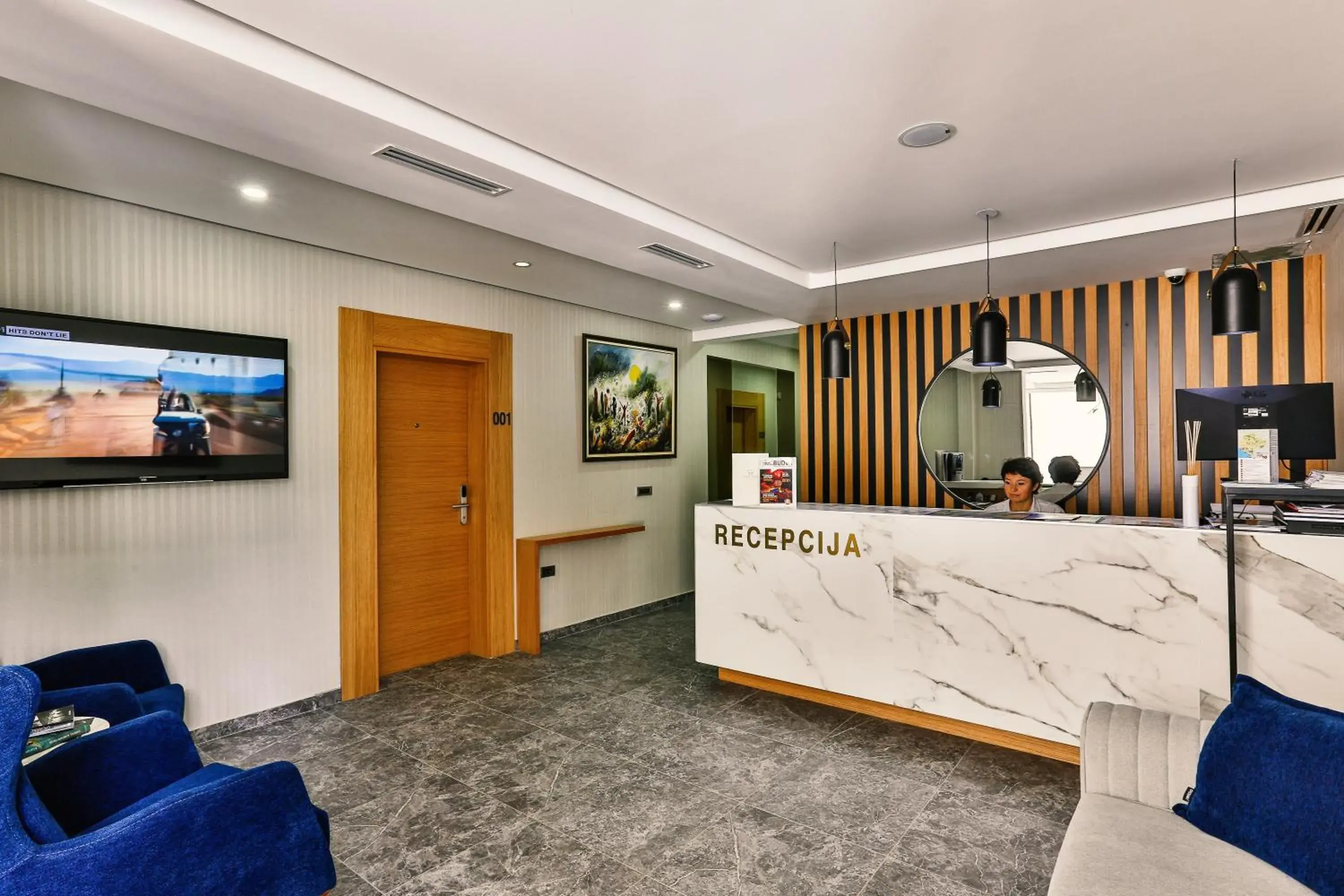 Lobby or reception in Hotel Lusso Mare by Aycon Lobby or reception in Hotel Lusso Mare by Aycon