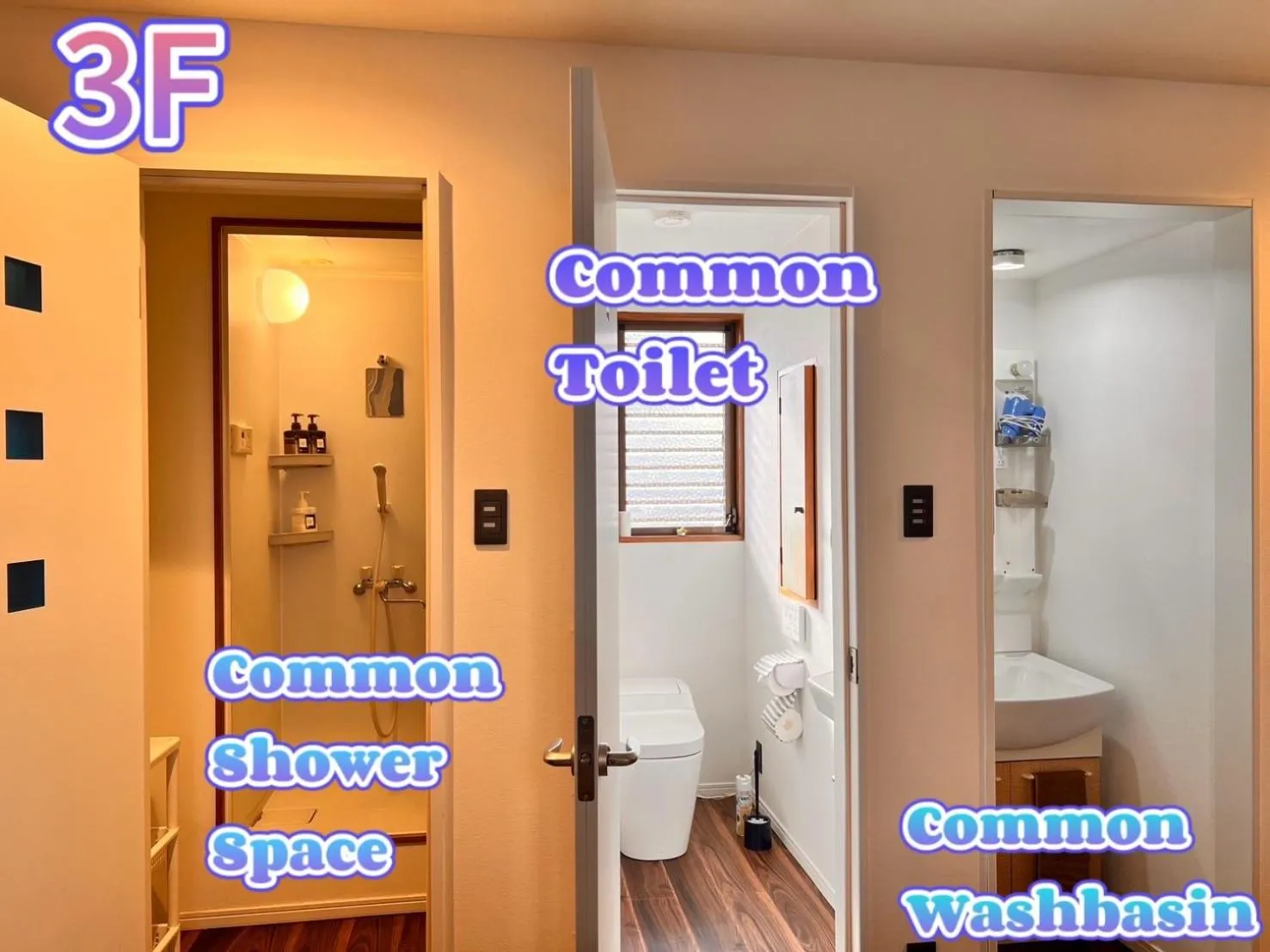 Toilet in Kyoto Guesthouse Lantern