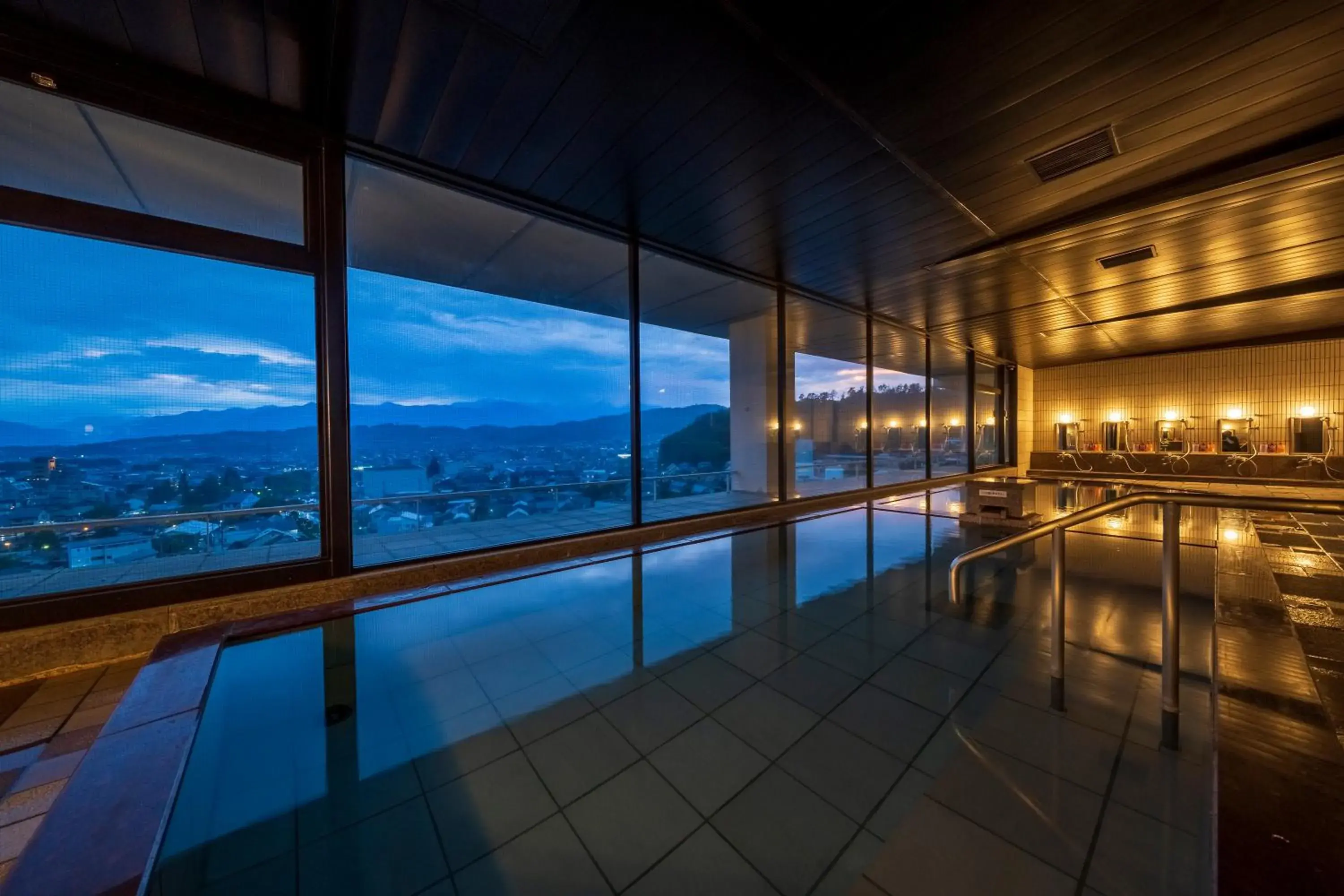 Public Bath, Swimming Pool in onsen hotel OMOTO