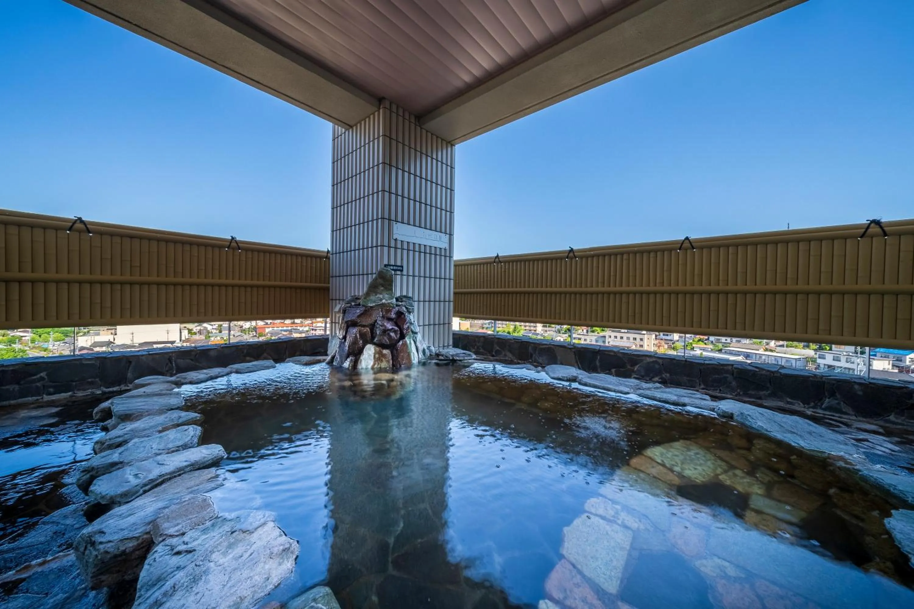 Hot Spring Bath in onsen hotel OMOTO