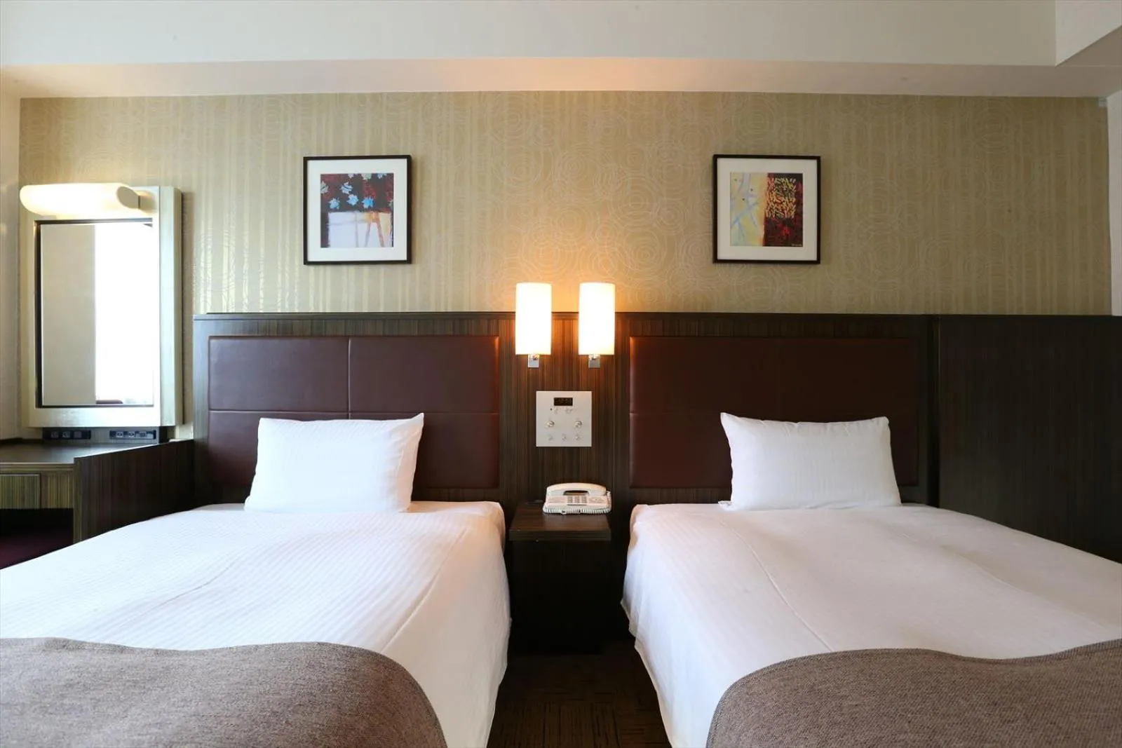 Bed in Hotel Hokke Club Niigata Nagaoka