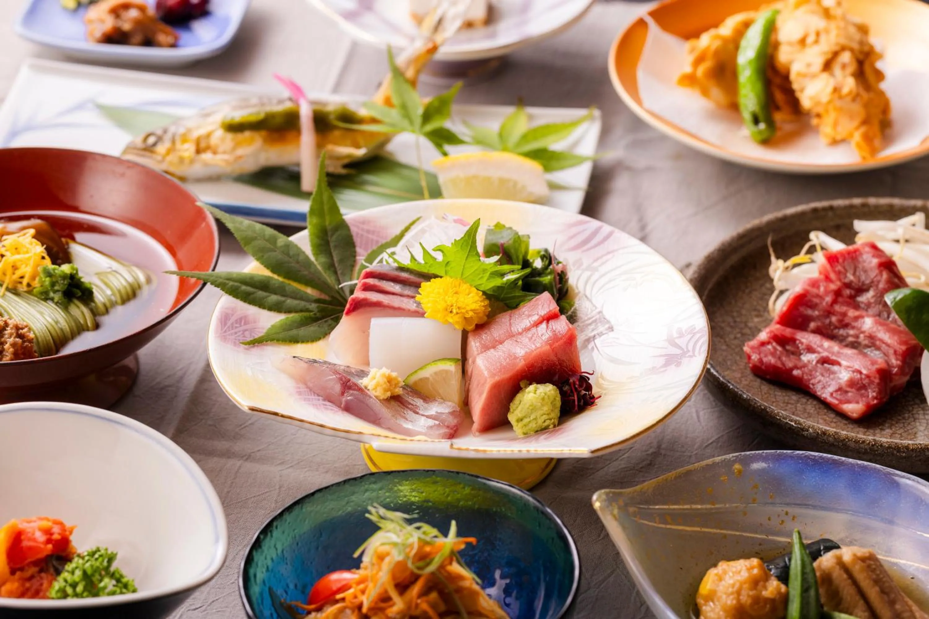 Dinner in Ryokan Marumo