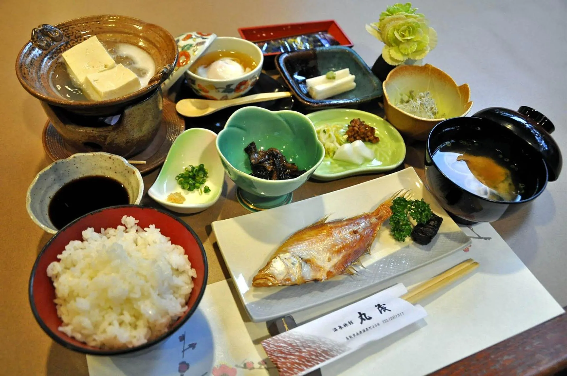 Breakfast in Ryokan Marumo