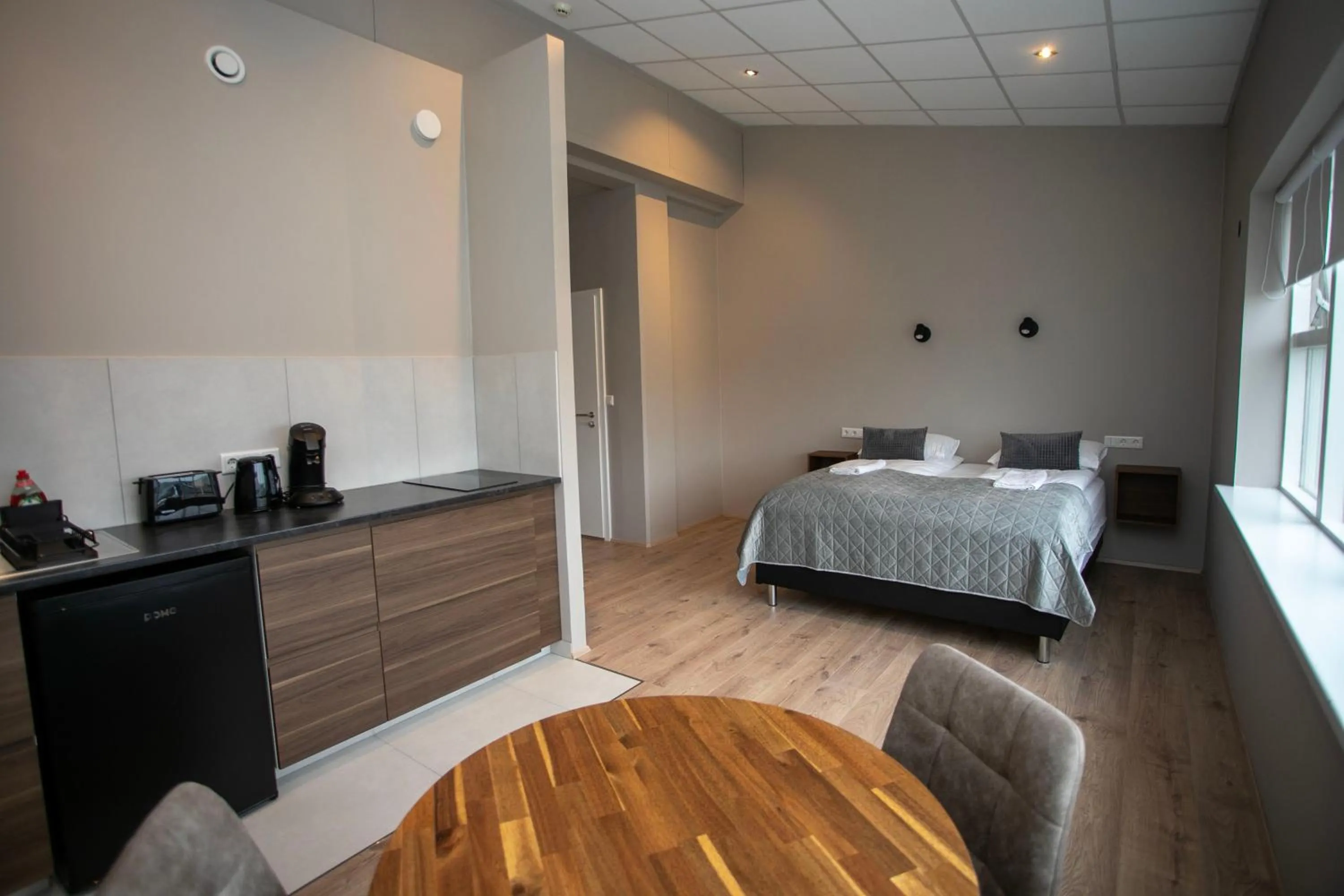 Queen Studio in Skýjaborg Apartments