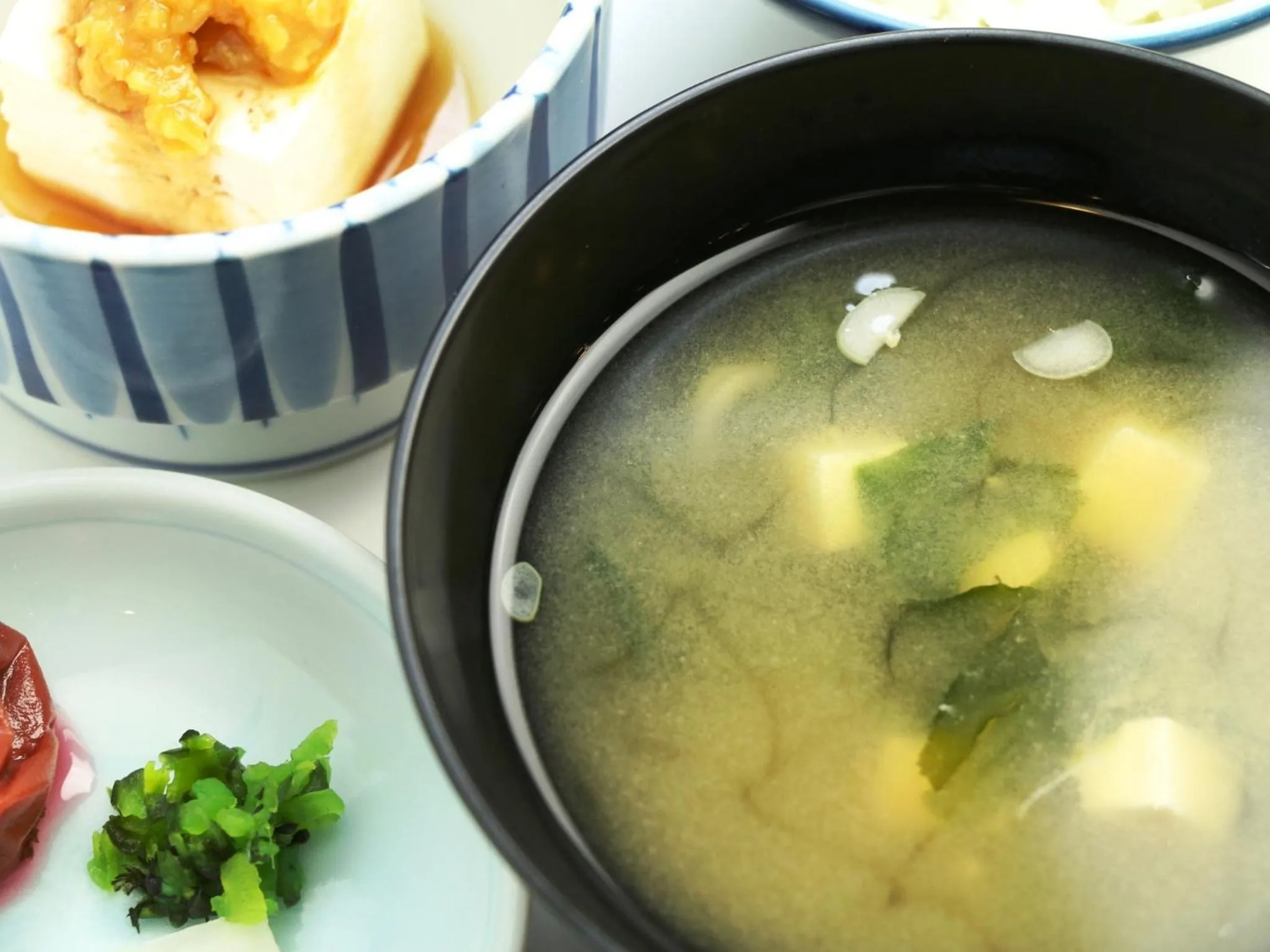 Asian breakfast in Ryokan Kamomeso