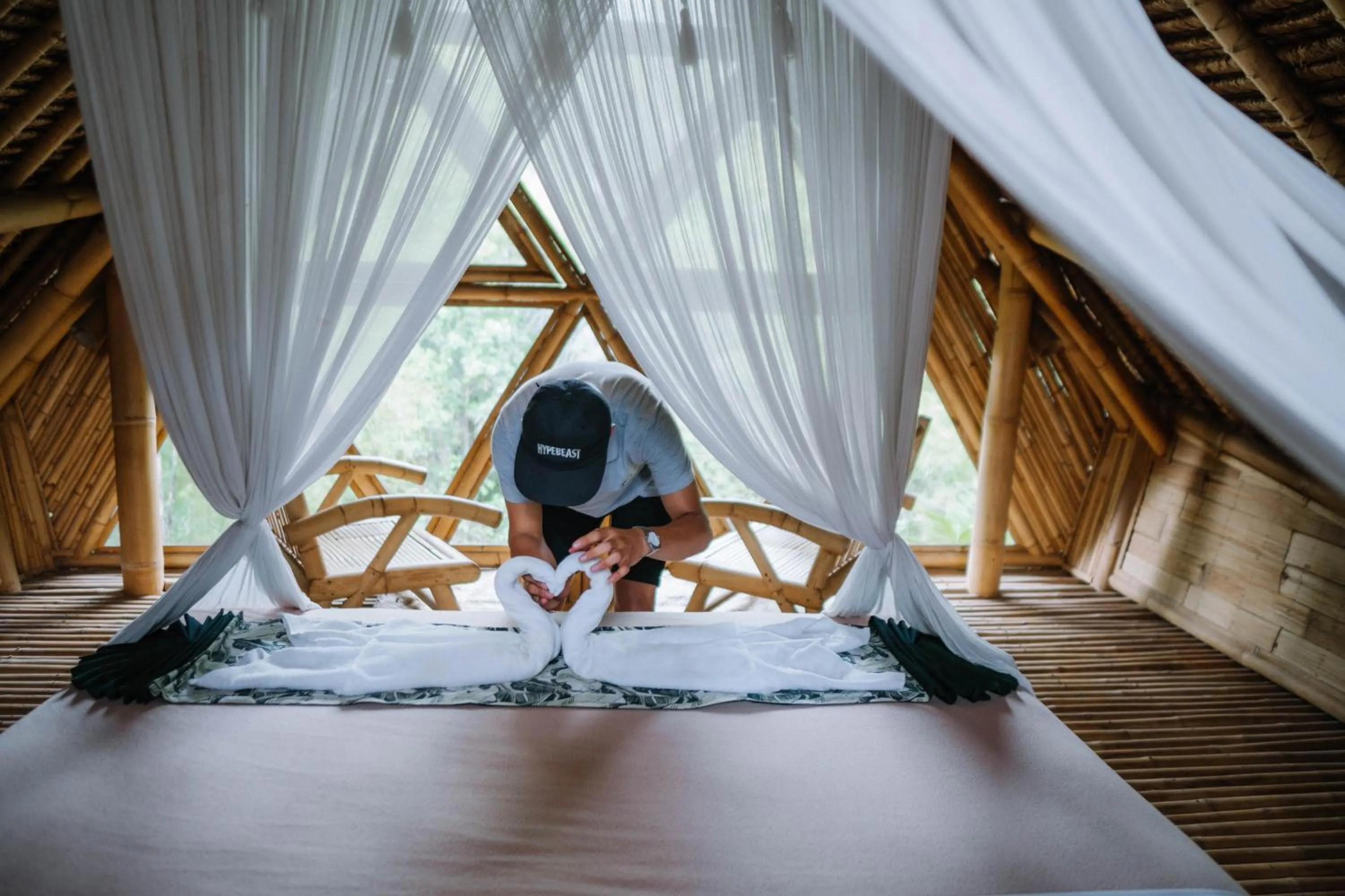 Bed in Sun Sang Eco Retreats