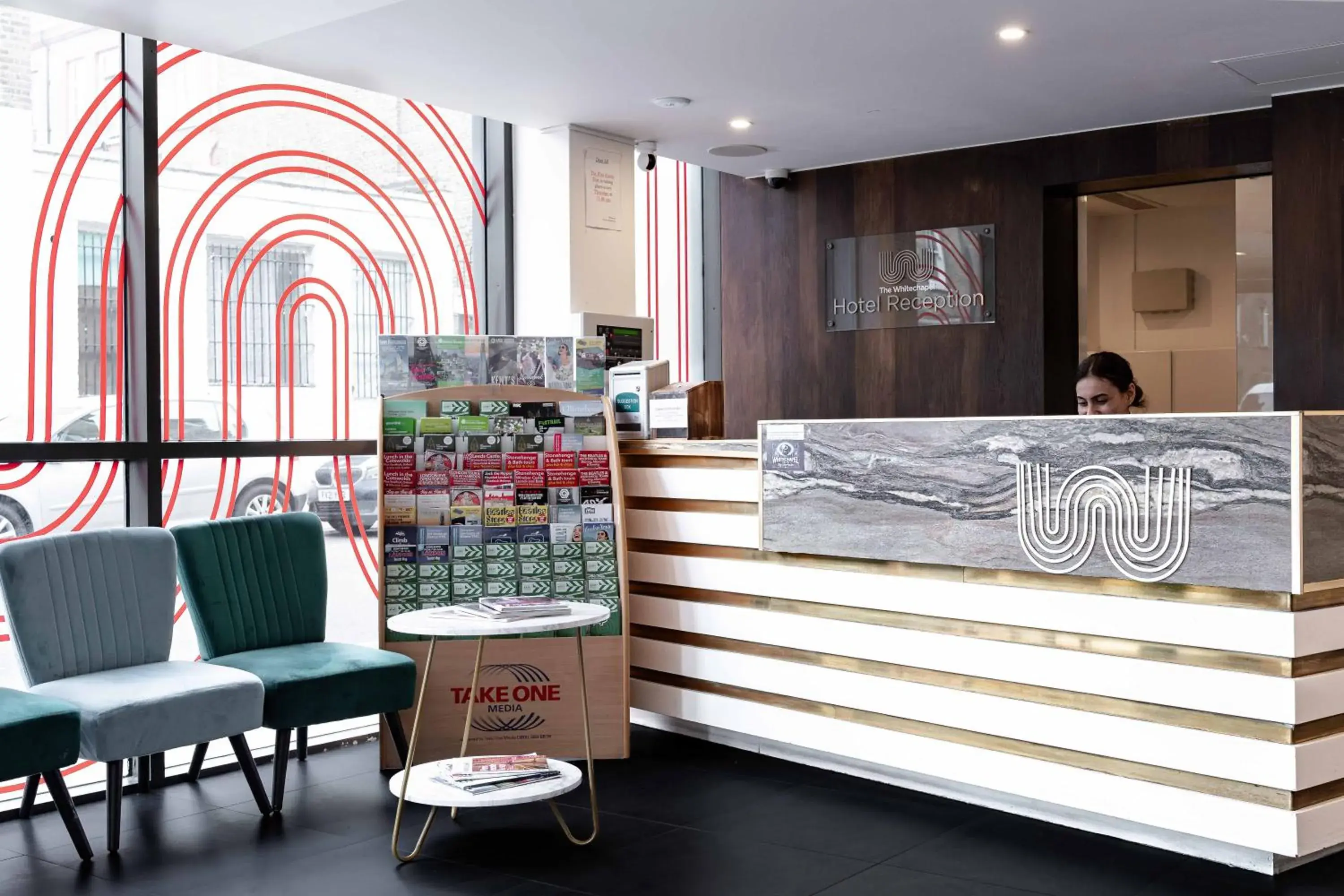 Lobby or reception in The Whitechapel Lobby or reception in The Whitechapel