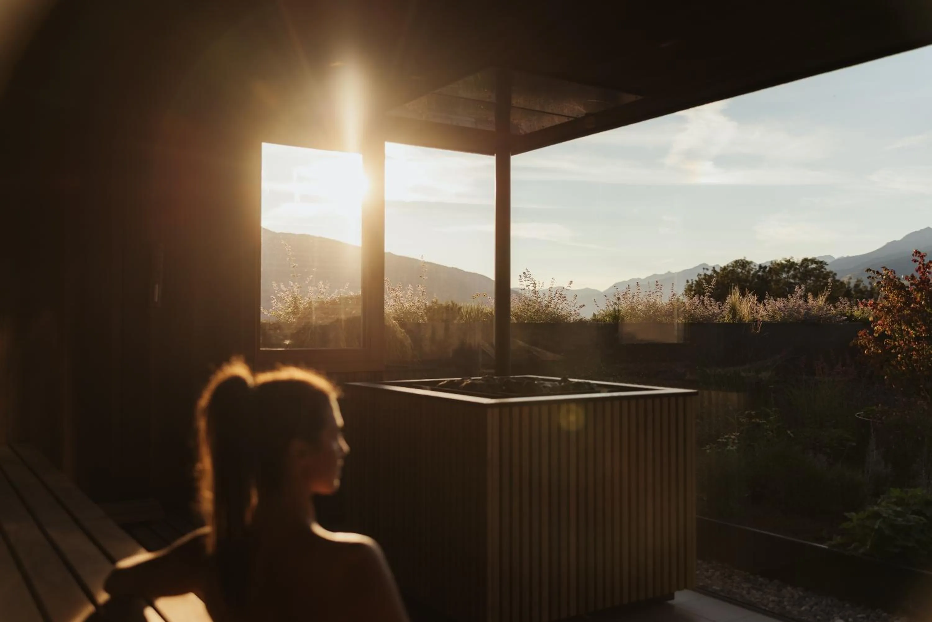 Sauna in Hotel B&B Feldmessner