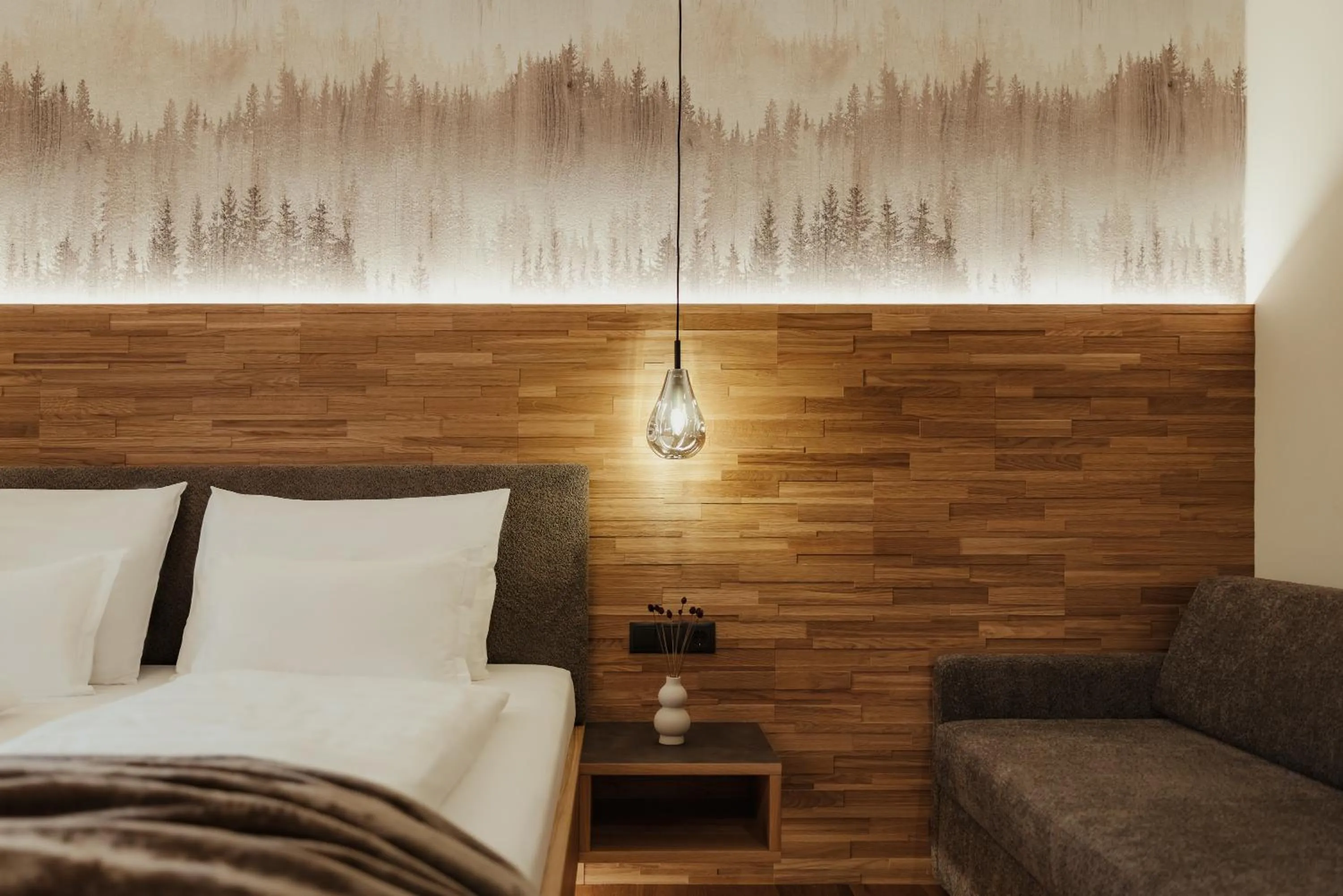 Bed in Hotel B&B Feldmessner